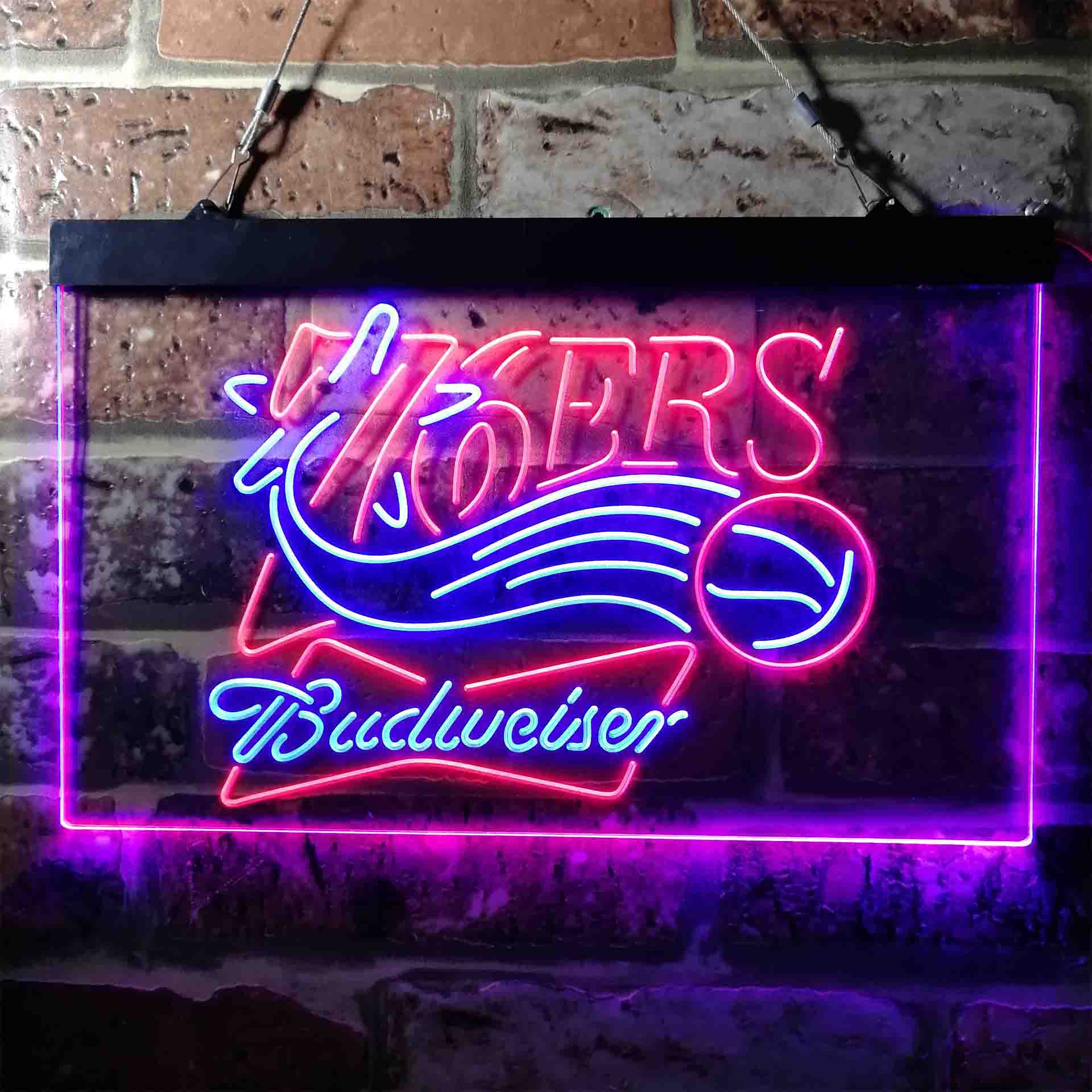 Philadelphia 76ers Budweiser LED Neon Sign - Image 5