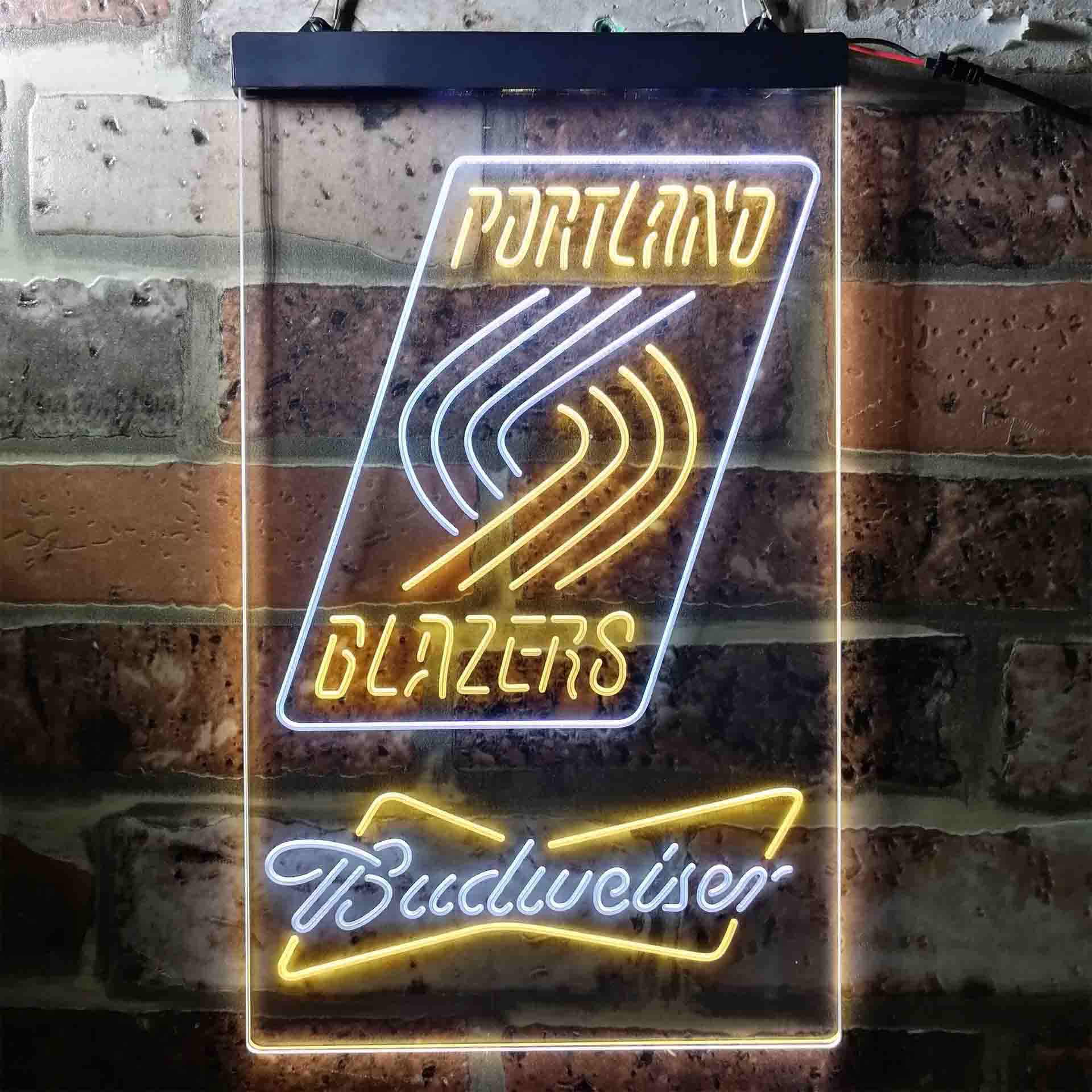 budweiser beer portland trail blazers nba LED Neon Sign - Image 5