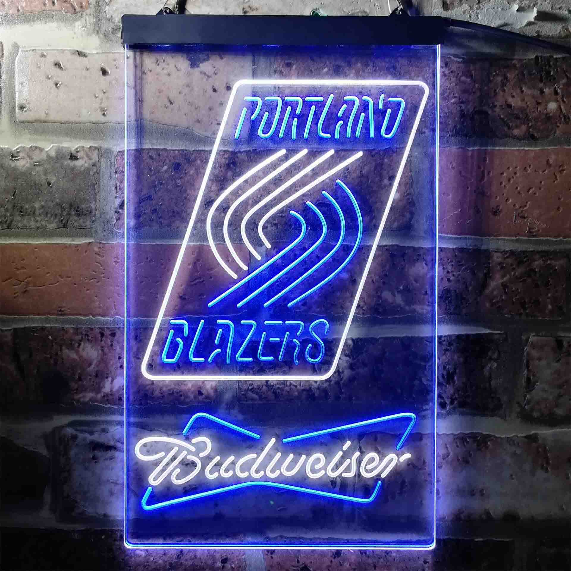 budweiser beer portland trail blazers nba LED Neon Sign - Image 7