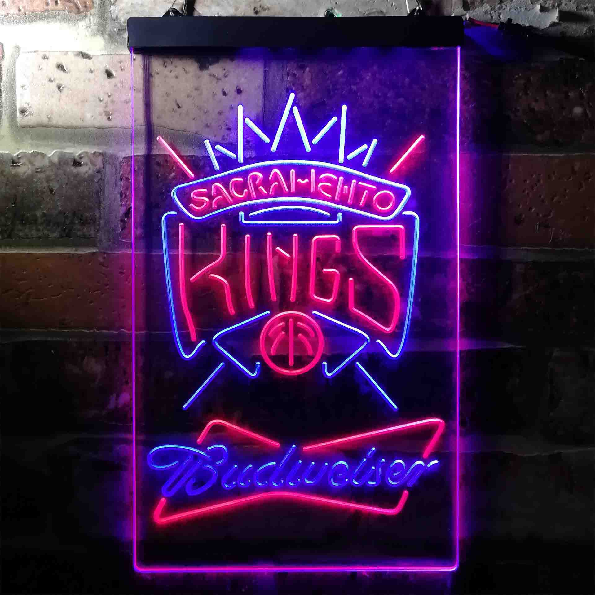 Sacramento Kings Budweiser Beer NBA LED Neon Sign - Image 4