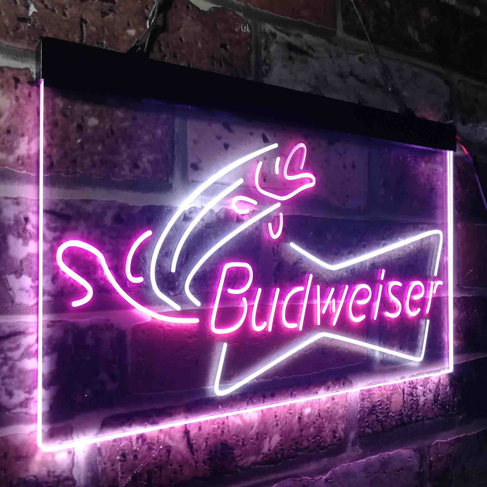 Budweiser Bow Tie Fishing Neon-Like LED Sign - Image 16