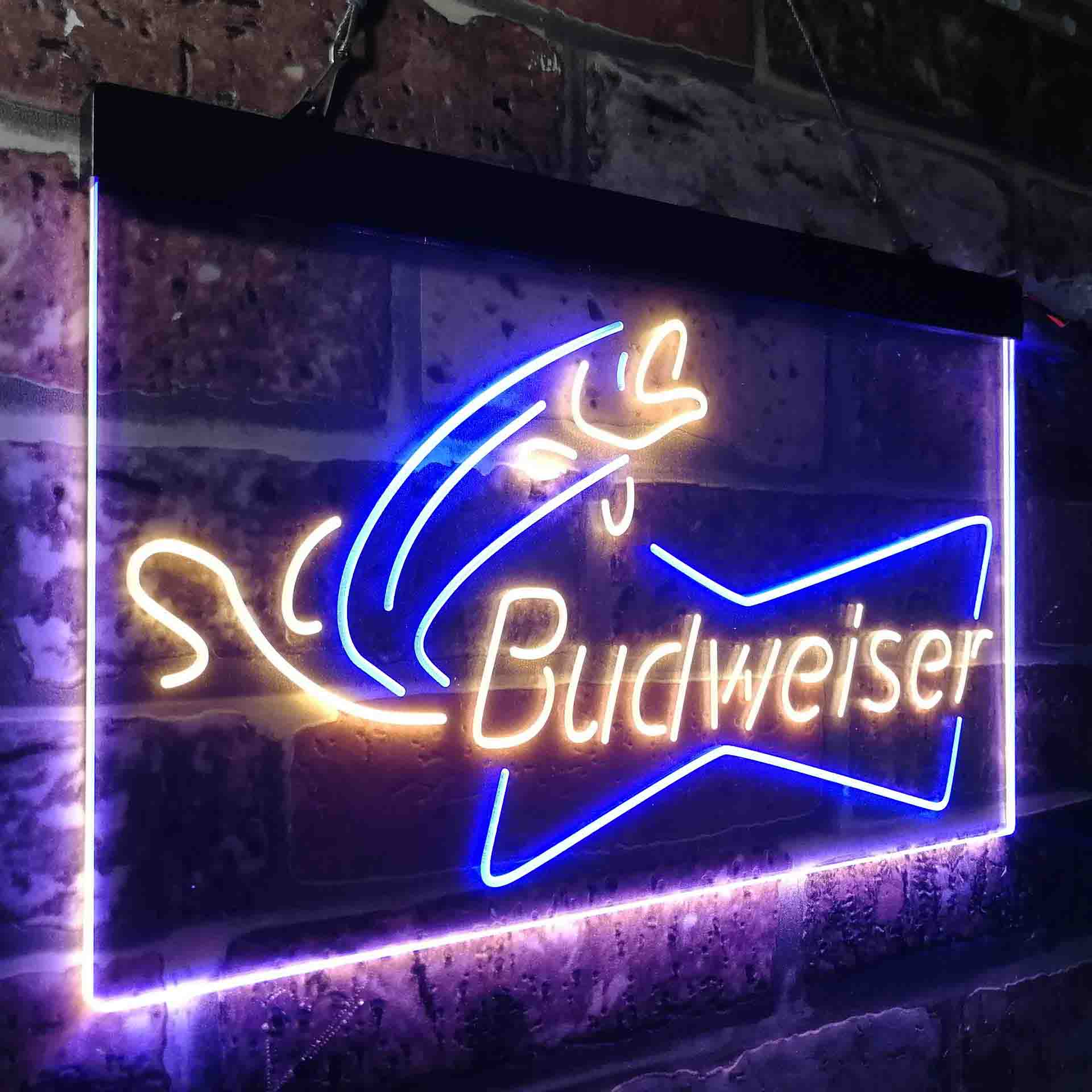 Budweiser Bow Tie Fishing Neon-Like LED Sign - Image 17