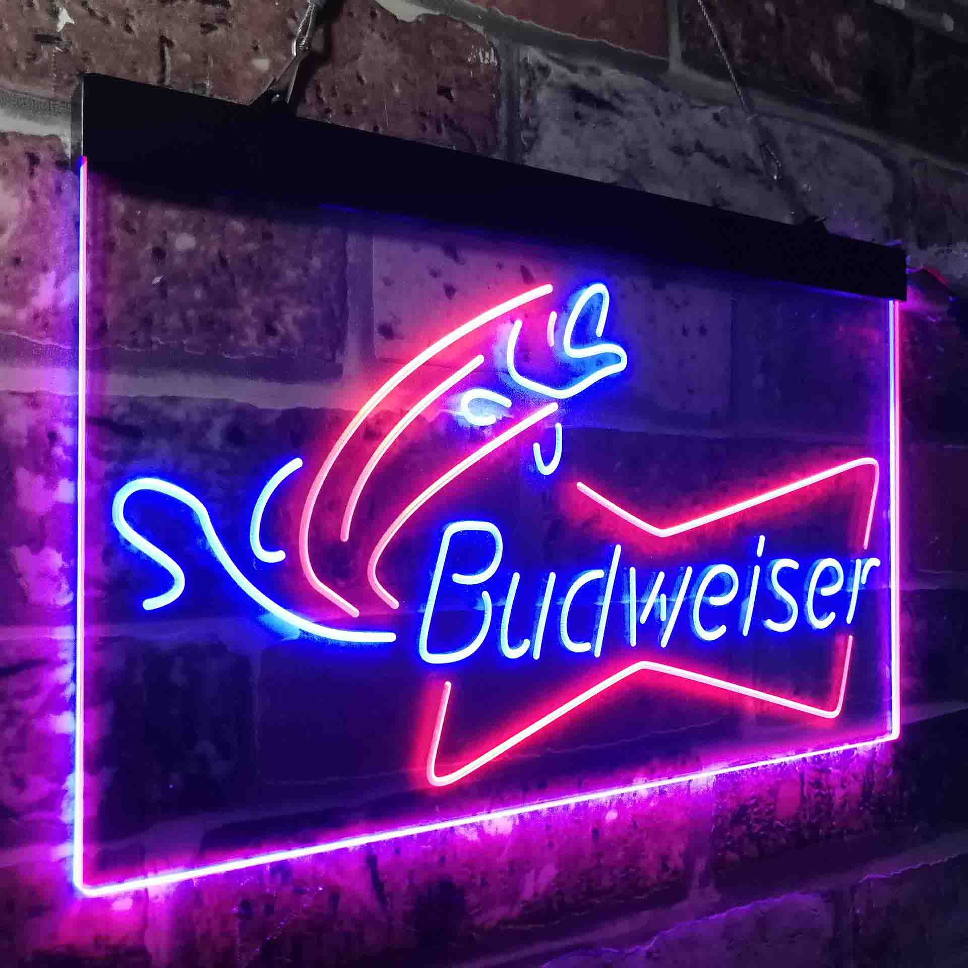 Budweiser Bow Tie Fishing Neon-Like LED Sign - Image 20