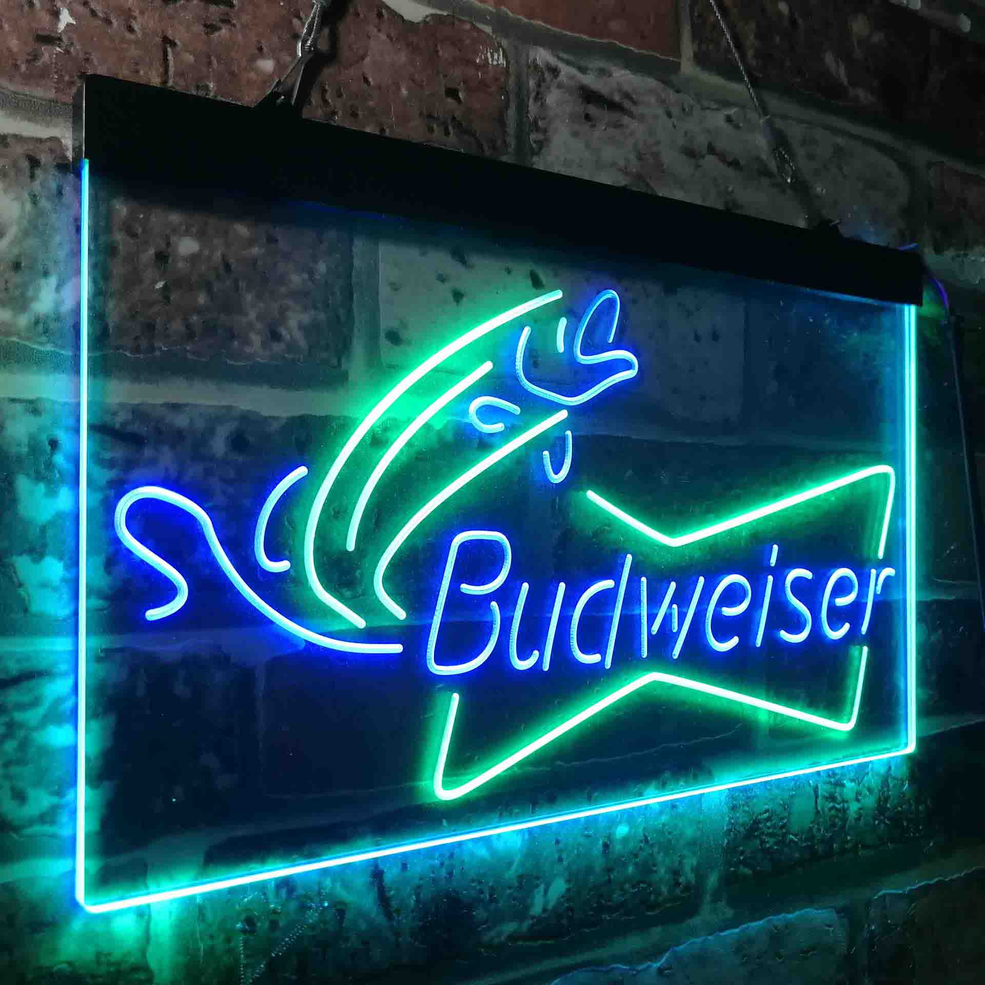 Budweiser Bow Tie Fishing Neon-Like LED Sign - Image 25