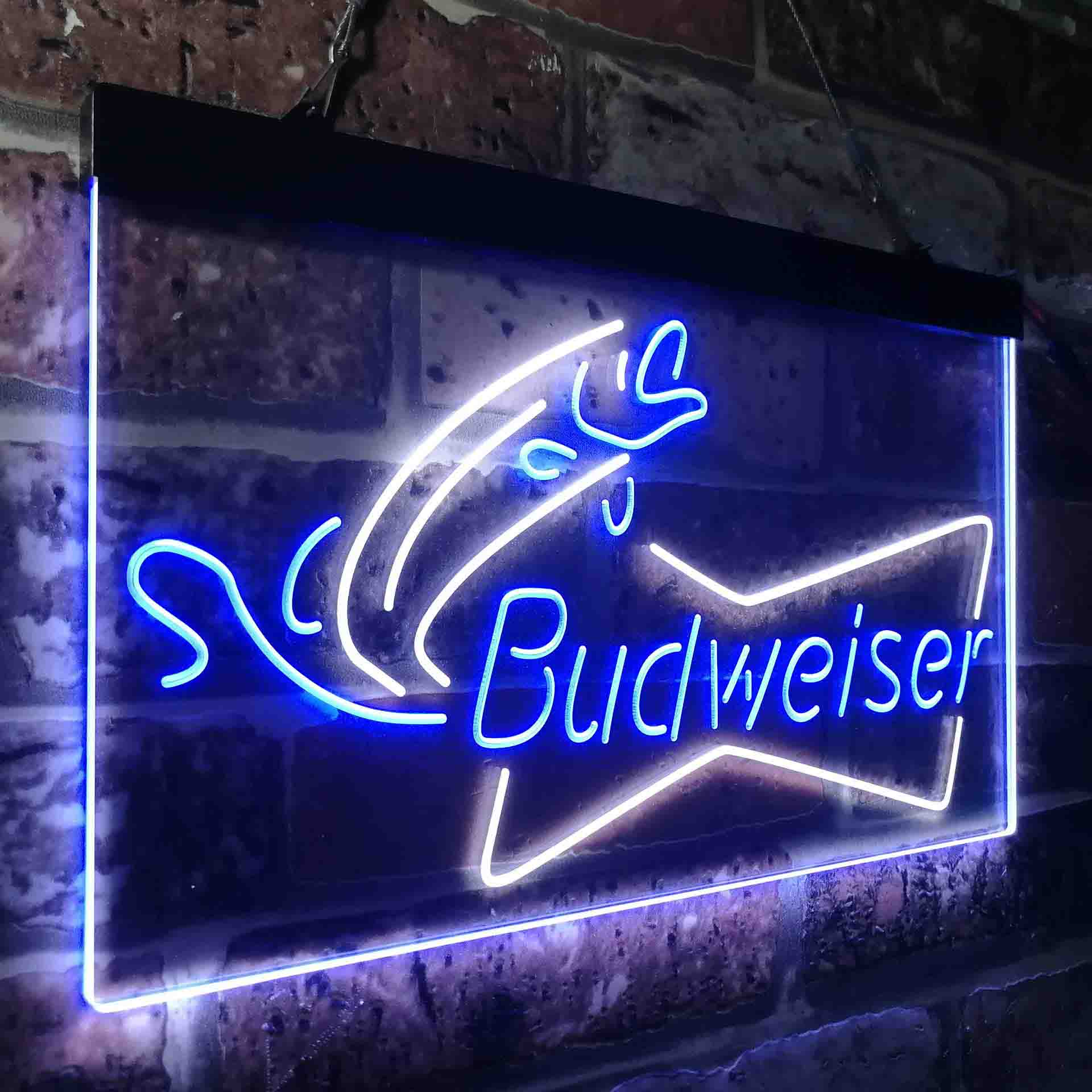 Budweiser Bow Tie Fishing Neon-Like LED Sign - Image 26