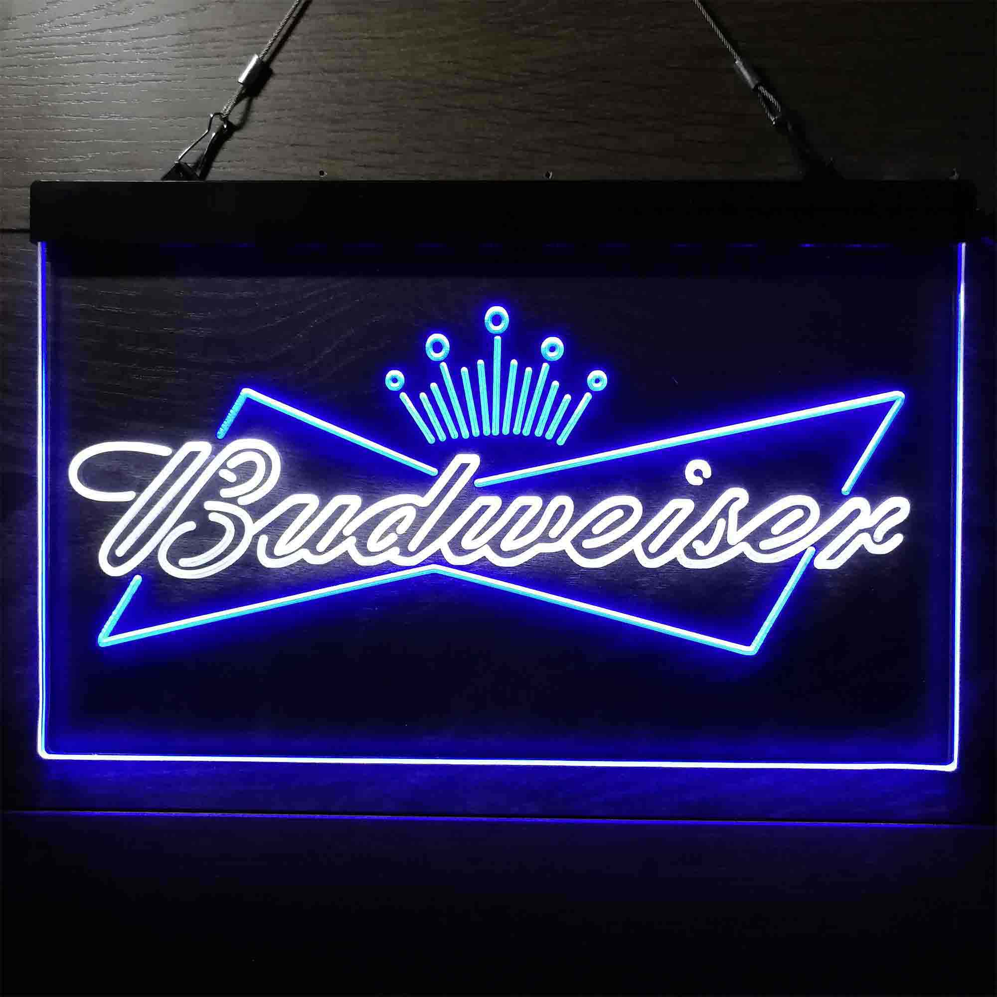 Budweiser Bowtie Crown Home Bar Neon Light LED Sign - Image 6