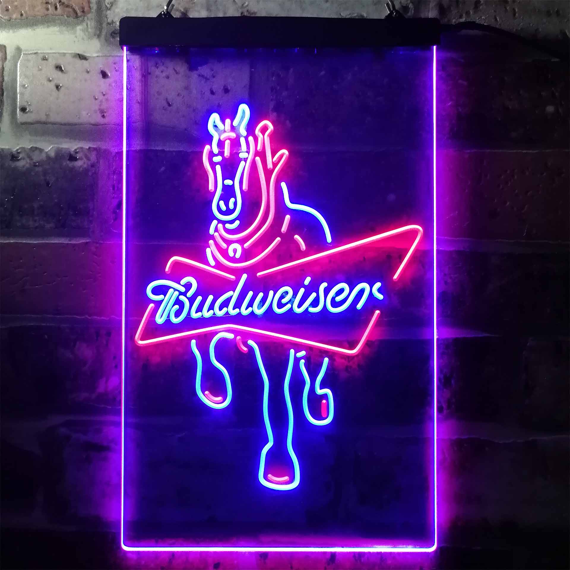 Budweiser Clydesdale Horse Home Bar Neon Light LED Sign - Image 9