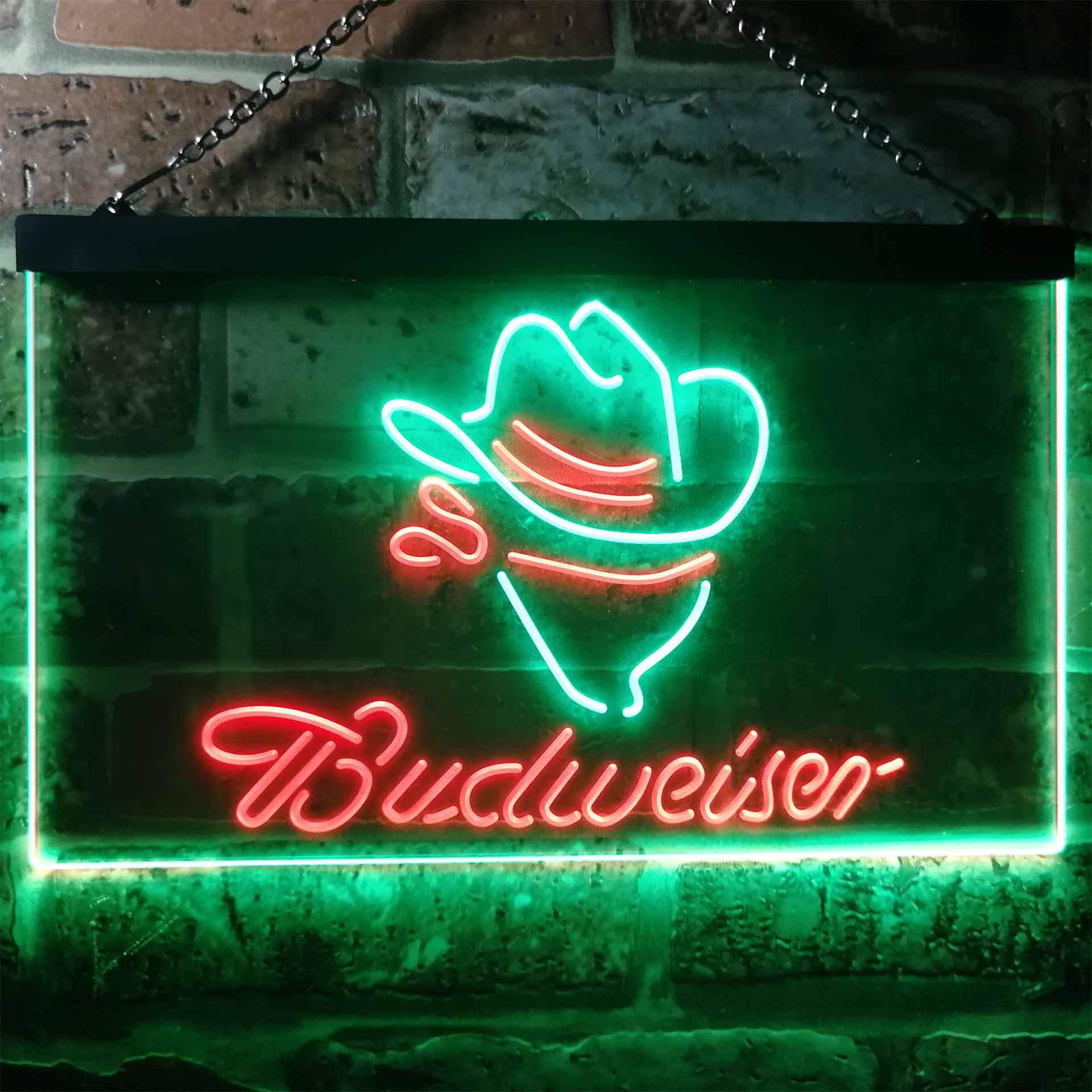 Budweiser Cowboy Home Bar Neon Light LED Sign - Image 10