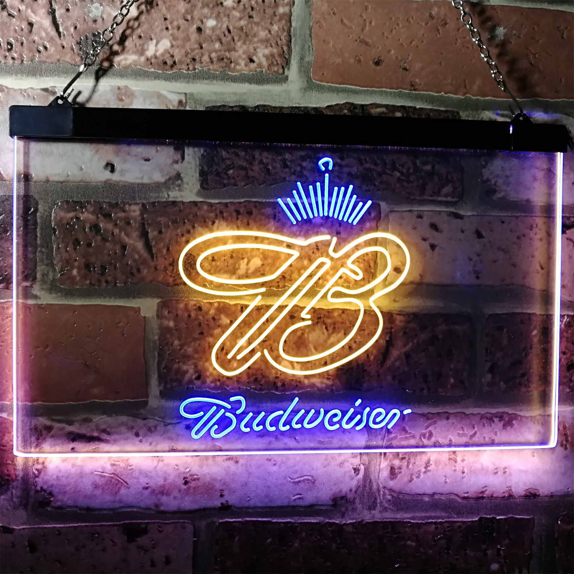Budweiser Crown King Beer Bar Neon-Like LED Sign