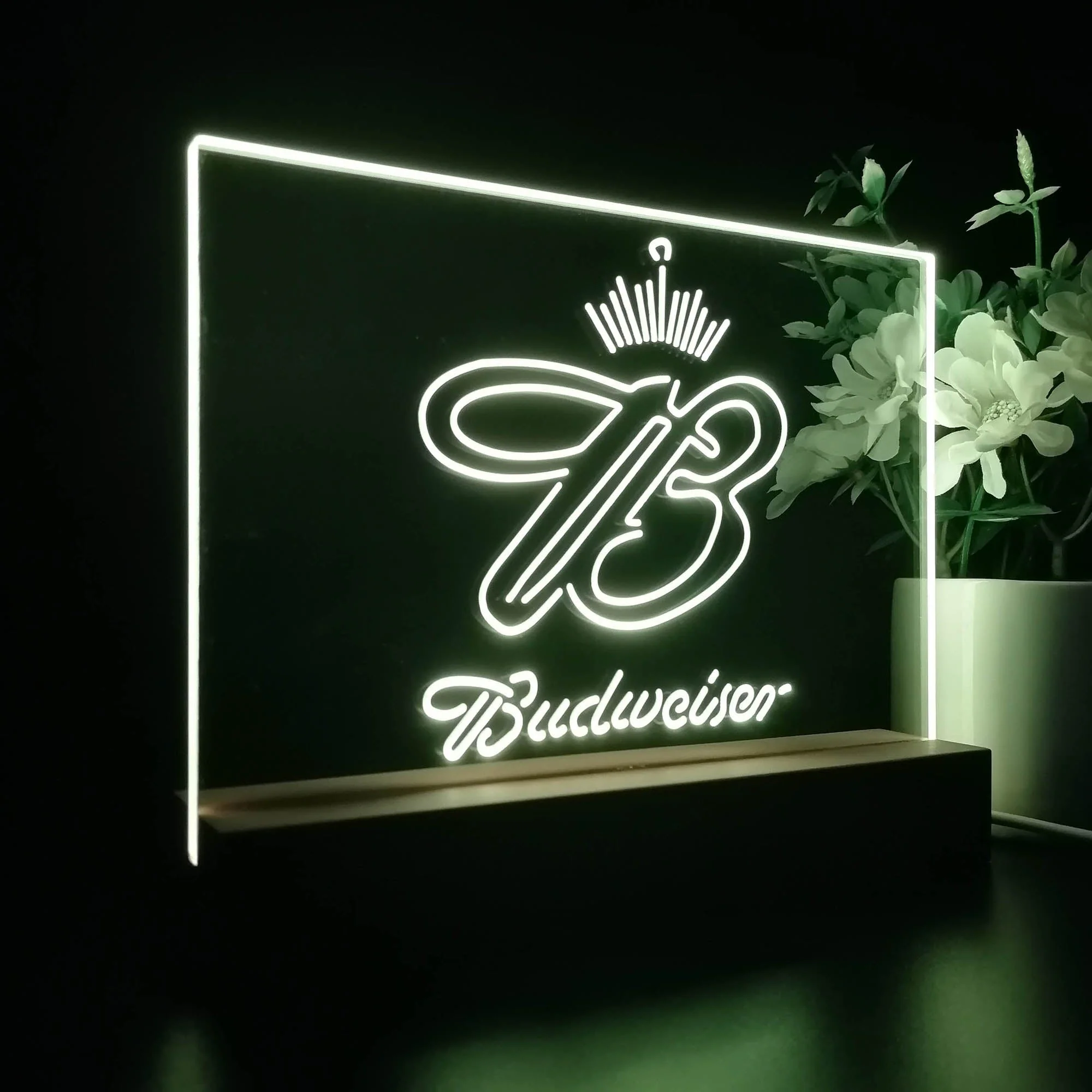 Budweiser Crown King Neon Sign Pub Bar Lamp - Image 6