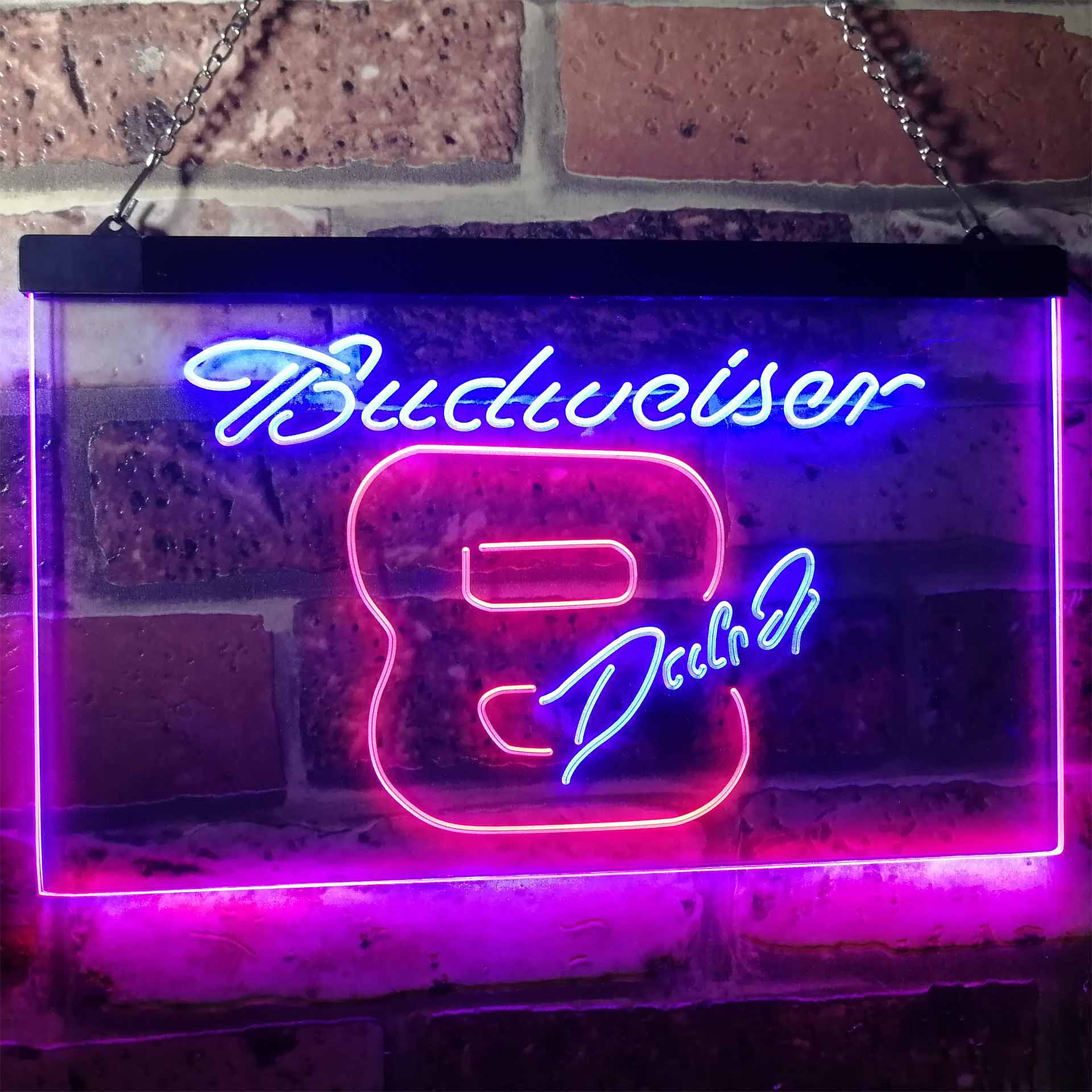 Budweiser Dale Jr. #8 Racing Car Bar Decor Neon-Like LED Sign - Image 4