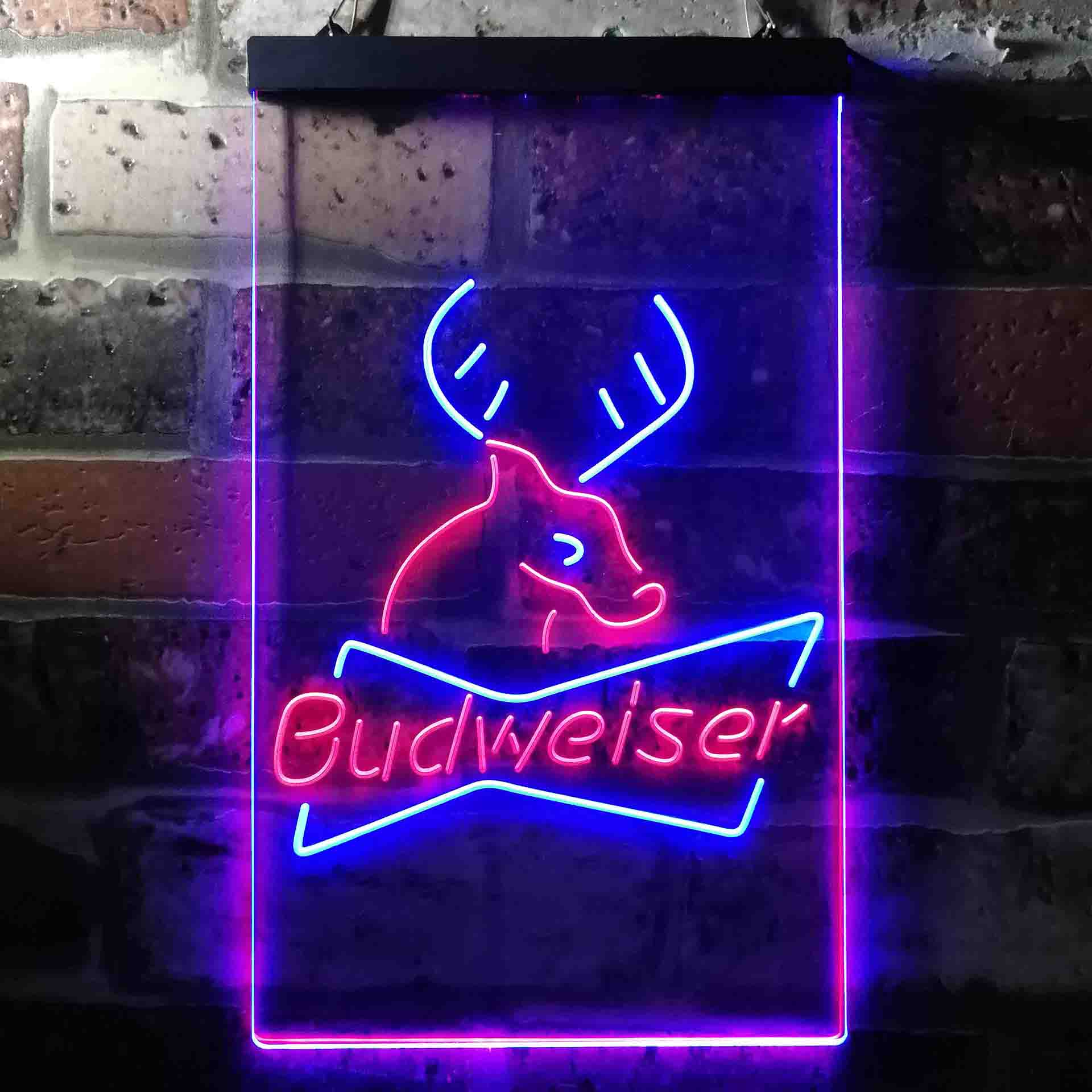 Budweiser Deer Hunting Cabin Neon-Like LED Sign - Image 10