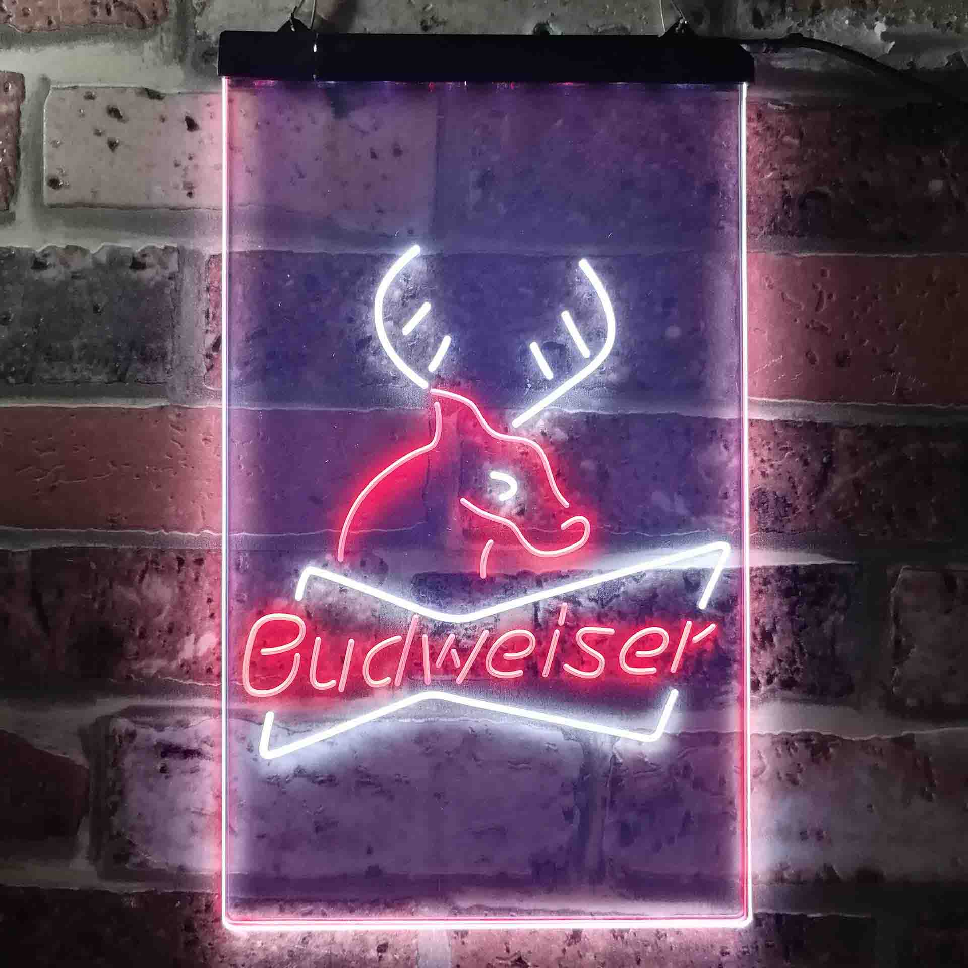 Budweiser Deer Hunting Cabin Neon-Like LED Sign - Image 11