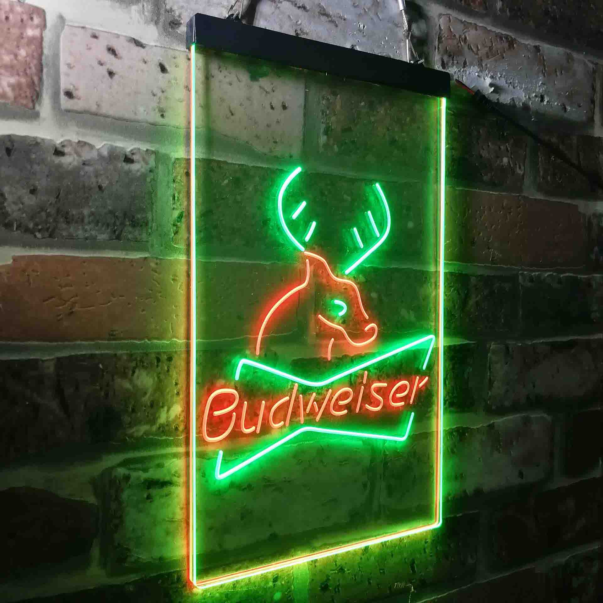 Budweiser Deer Hunting Cabin Neon-Like LED Sign - Image 14
