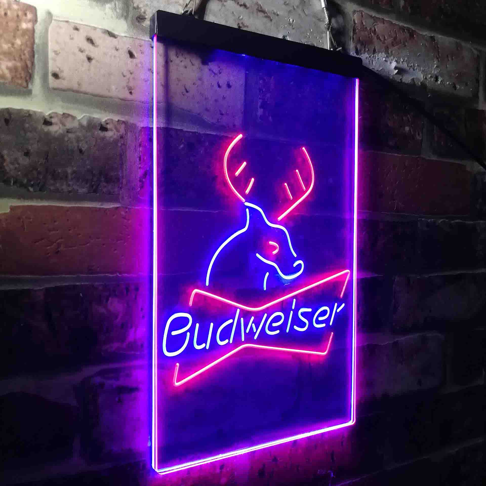 Budweiser Deer Hunting Cabin Neon-Like LED Sign - Image 15