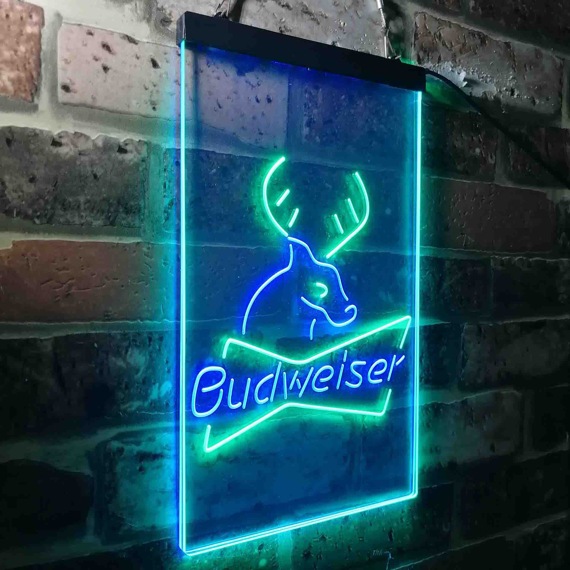 Budweiser Deer Hunting Cabin Neon-Like LED Sign - Image 18