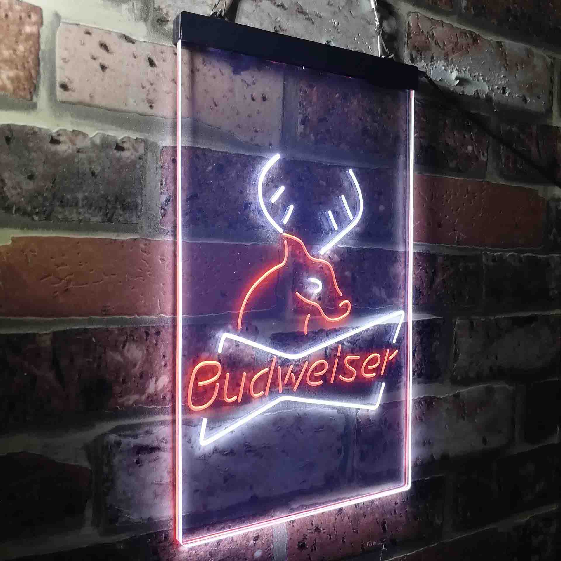 Budweiser Deer Hunting Cabin Neon-Like LED Sign - Image 19