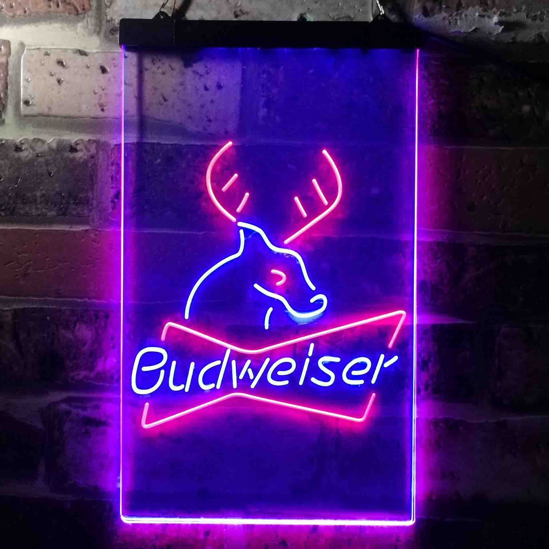 Budweiser Deer Hunting Cabin Neon-Like LED Sign - Image 2