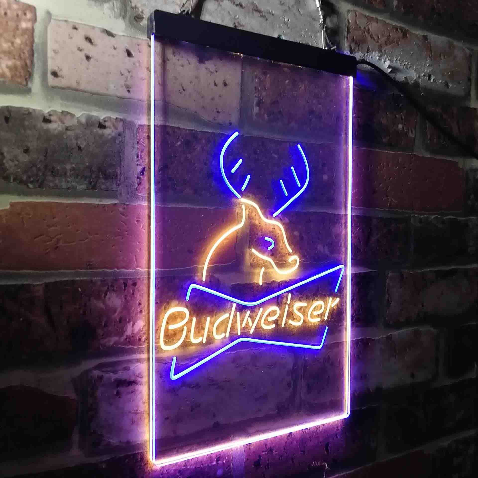 Budweiser Deer Hunting Cabin Neon-Like LED Sign - Image 21