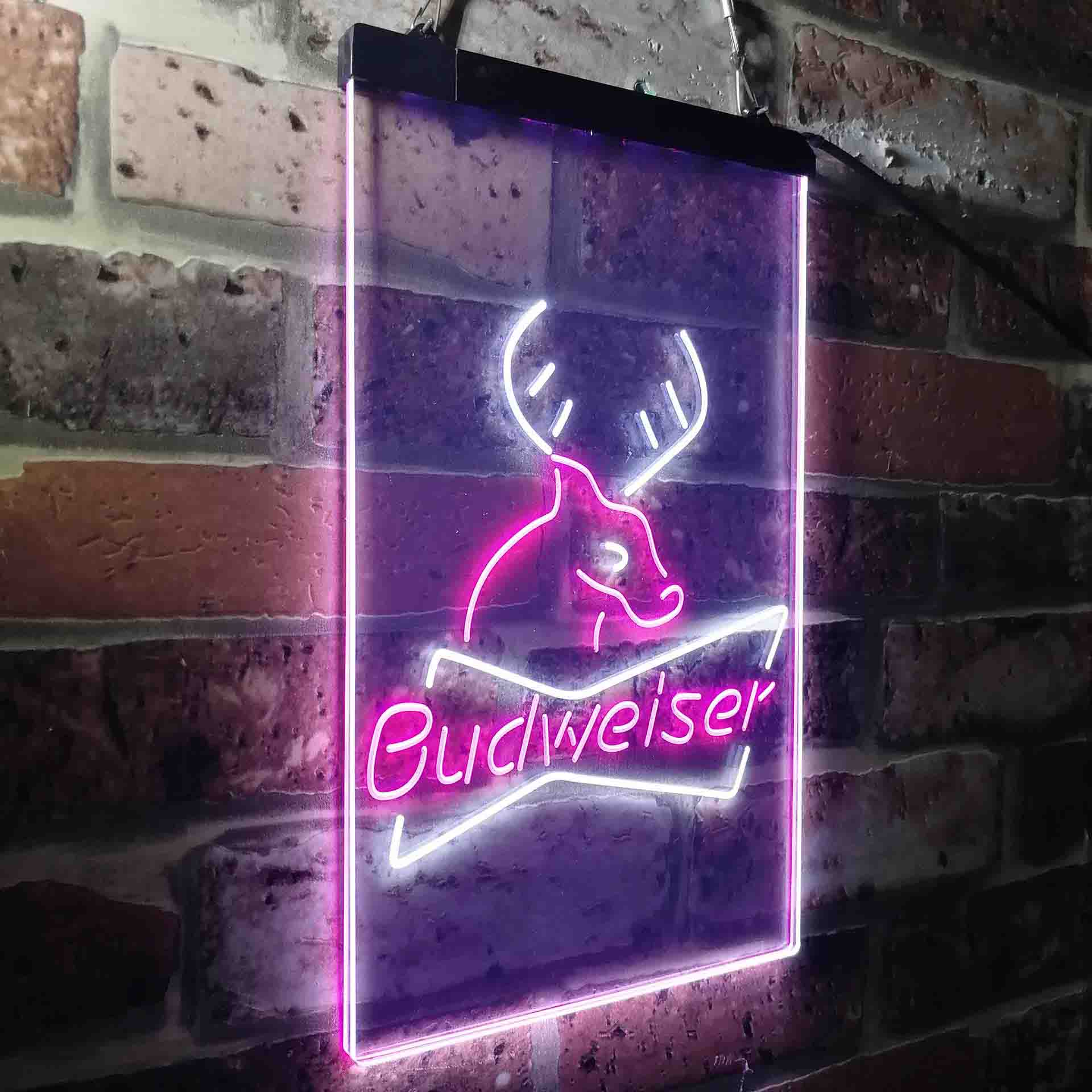 Budweiser Deer Hunting Cabin Neon-Like LED Sign - Image 22