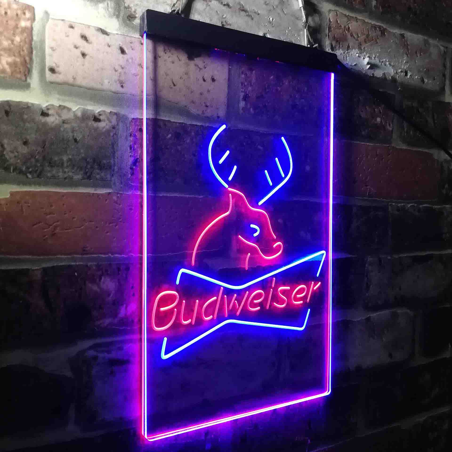 Budweiser Deer Hunting Cabin Neon-Like LED Sign - Image 23