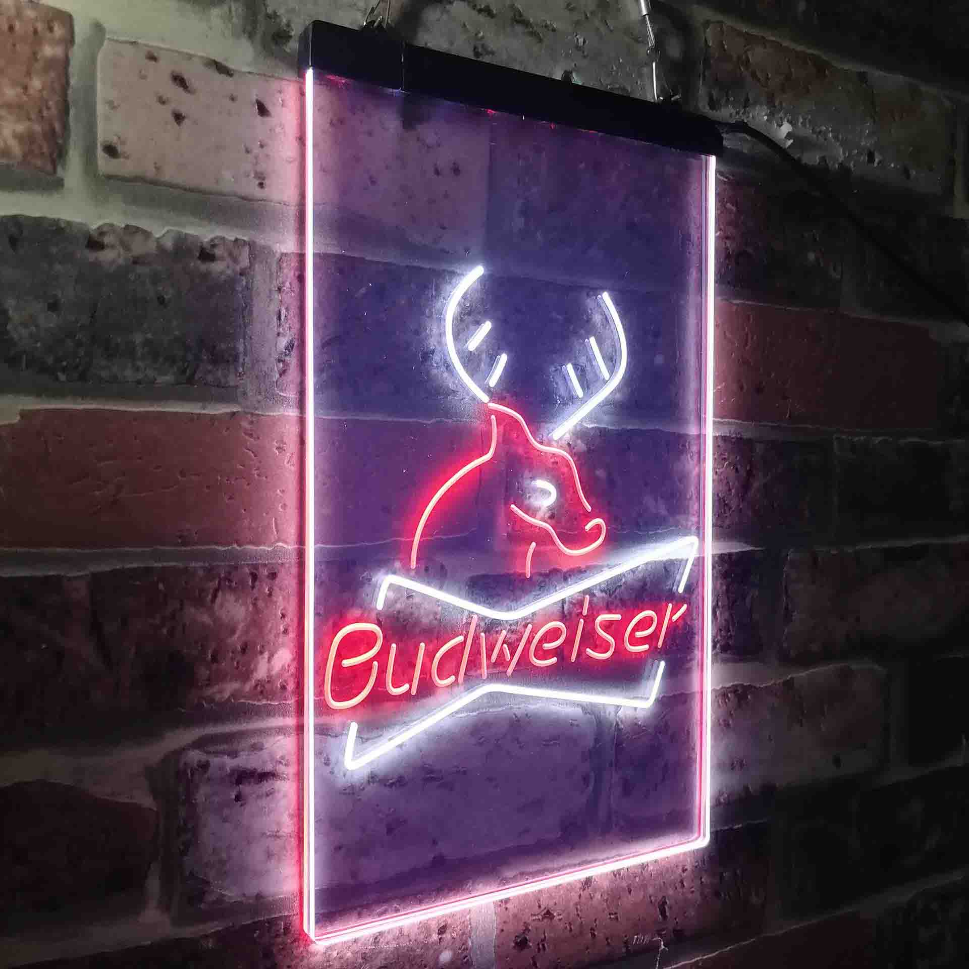 Budweiser Deer Hunting Cabin Neon-Like LED Sign - Image 24