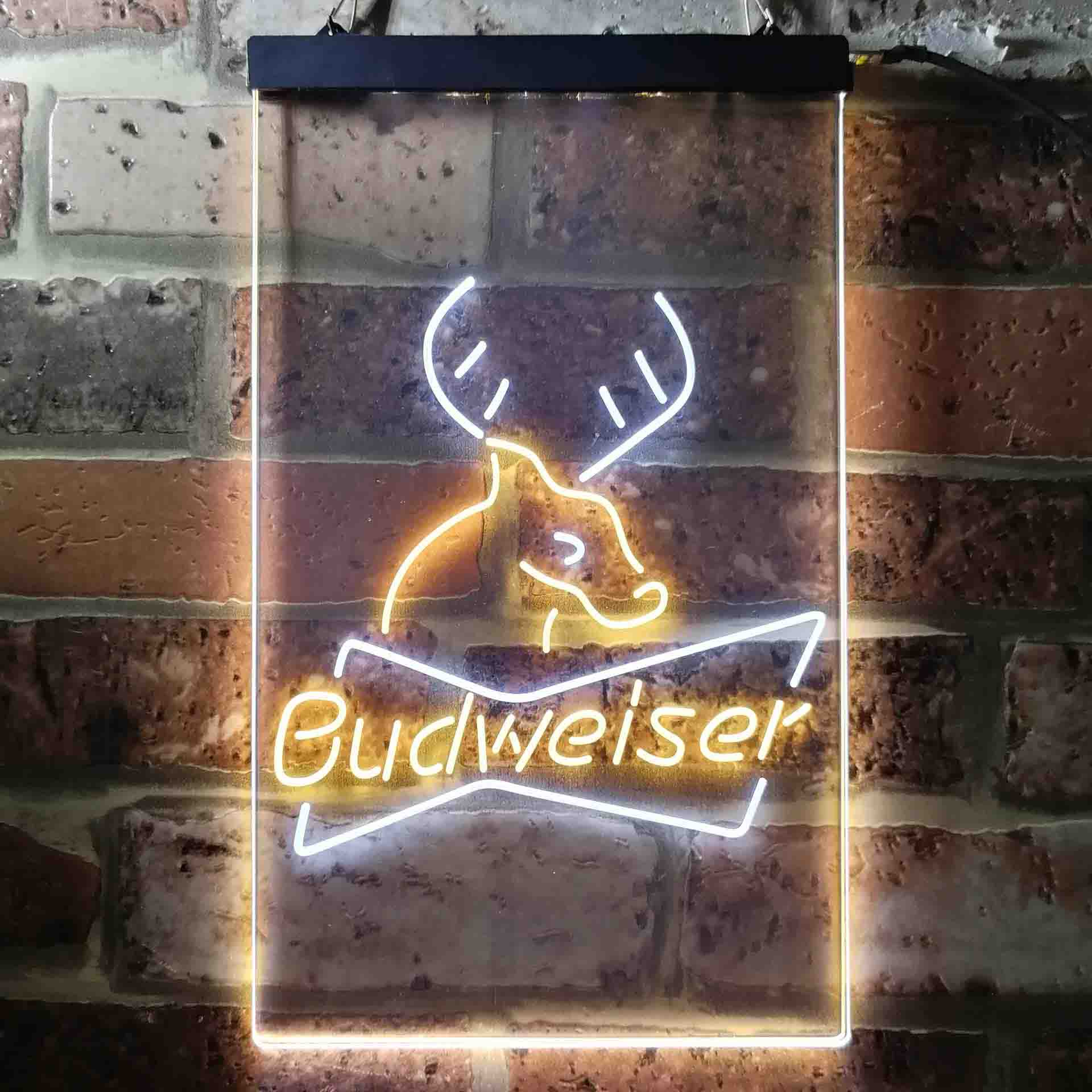 Budweiser Deer Hunting Cabin Neon-Like LED Sign - Image 3