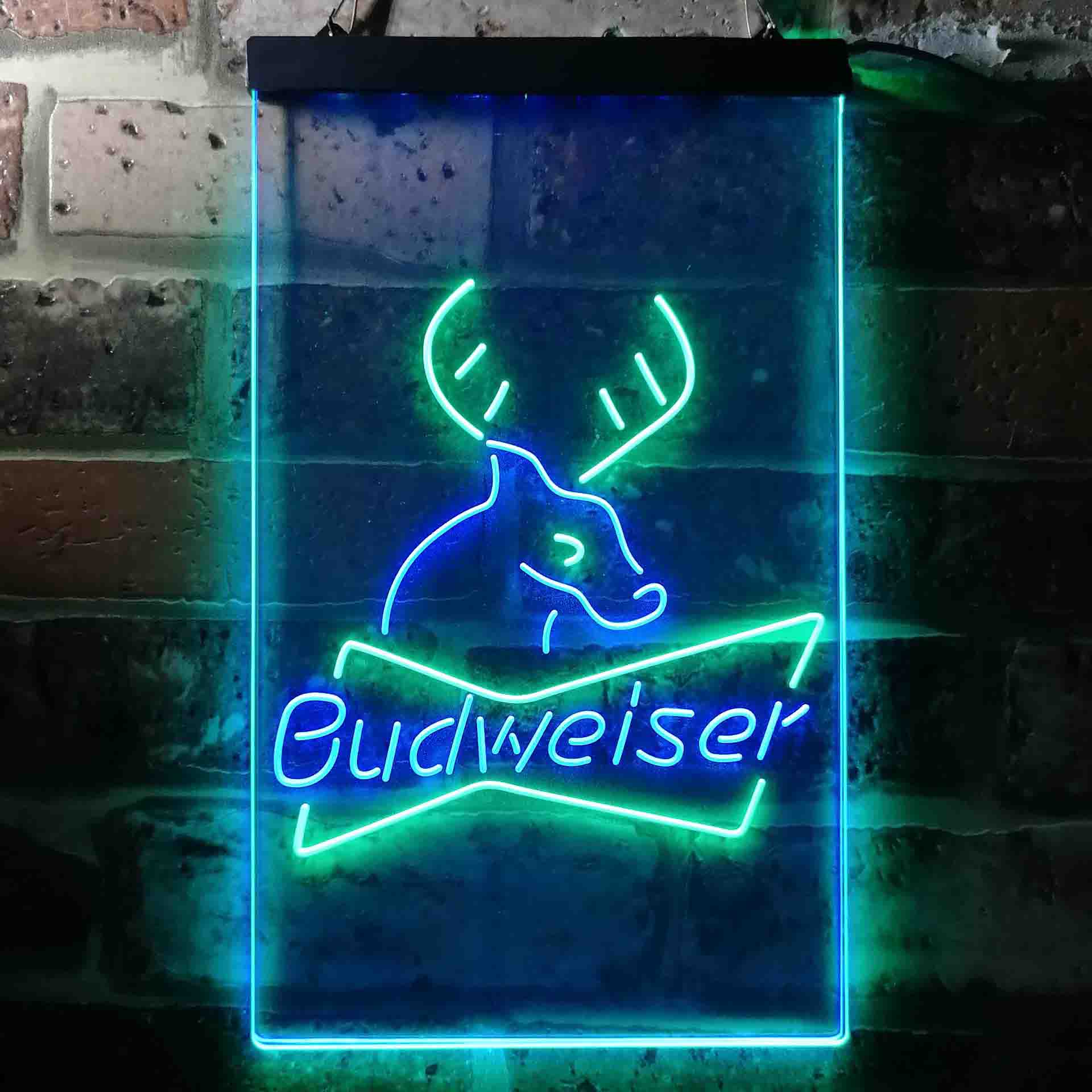 Budweiser Deer Hunting Cabin Neon-Like LED Sign - Image 5