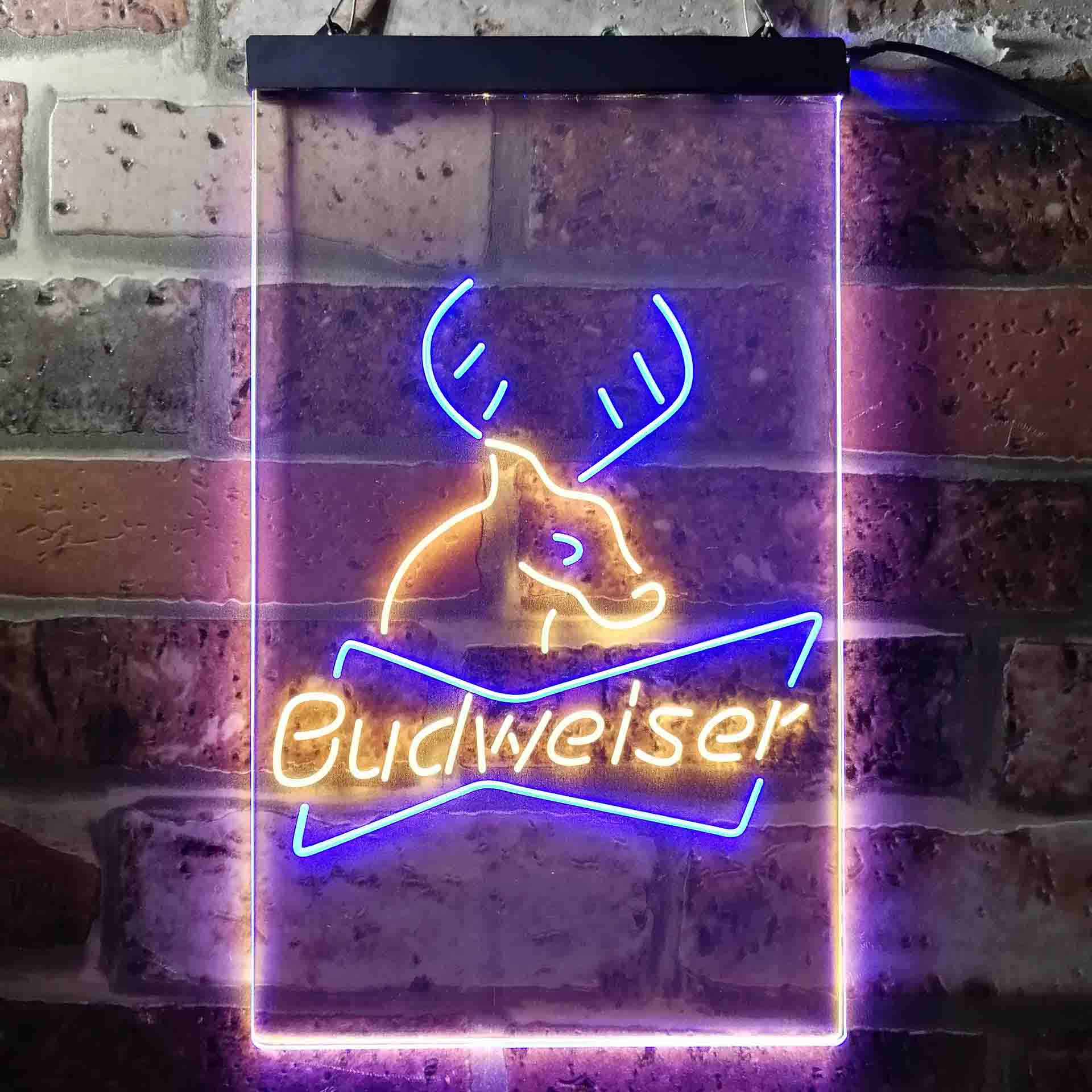 Budweiser Deer Hunting Cabin Neon-Like LED Sign - Image 8