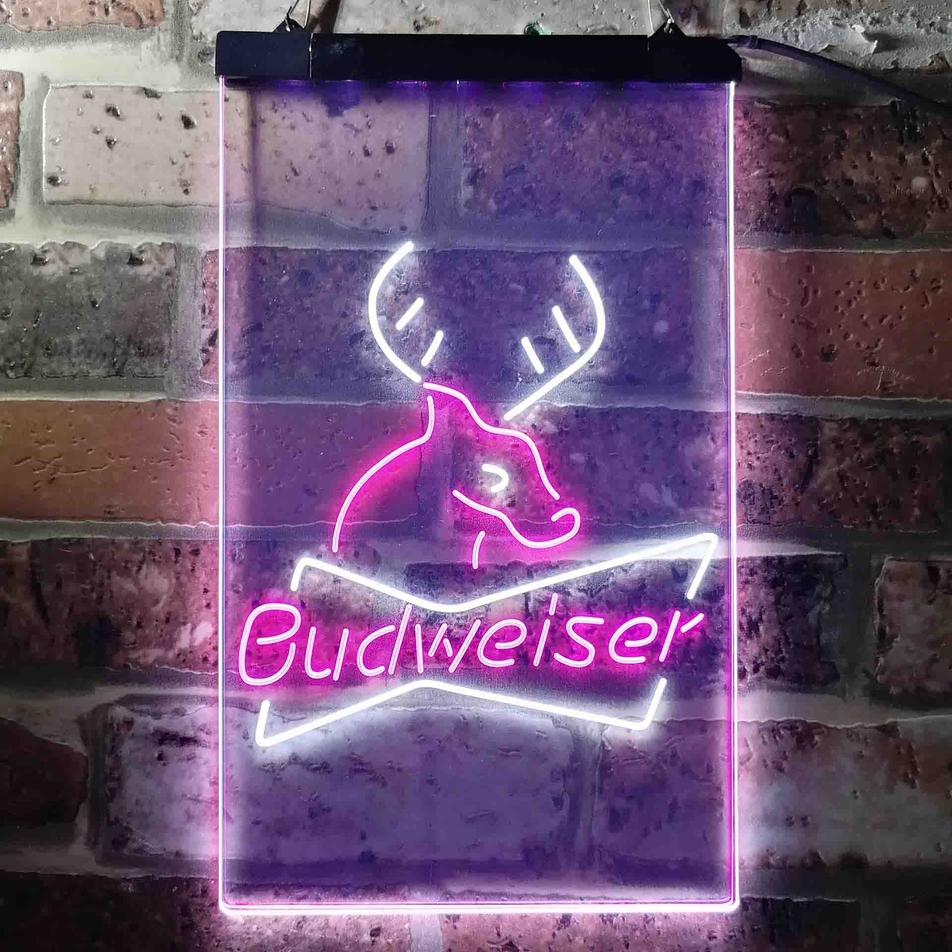 Budweiser Deer Hunting Cabin Neon-Like LED Sign - Image 9