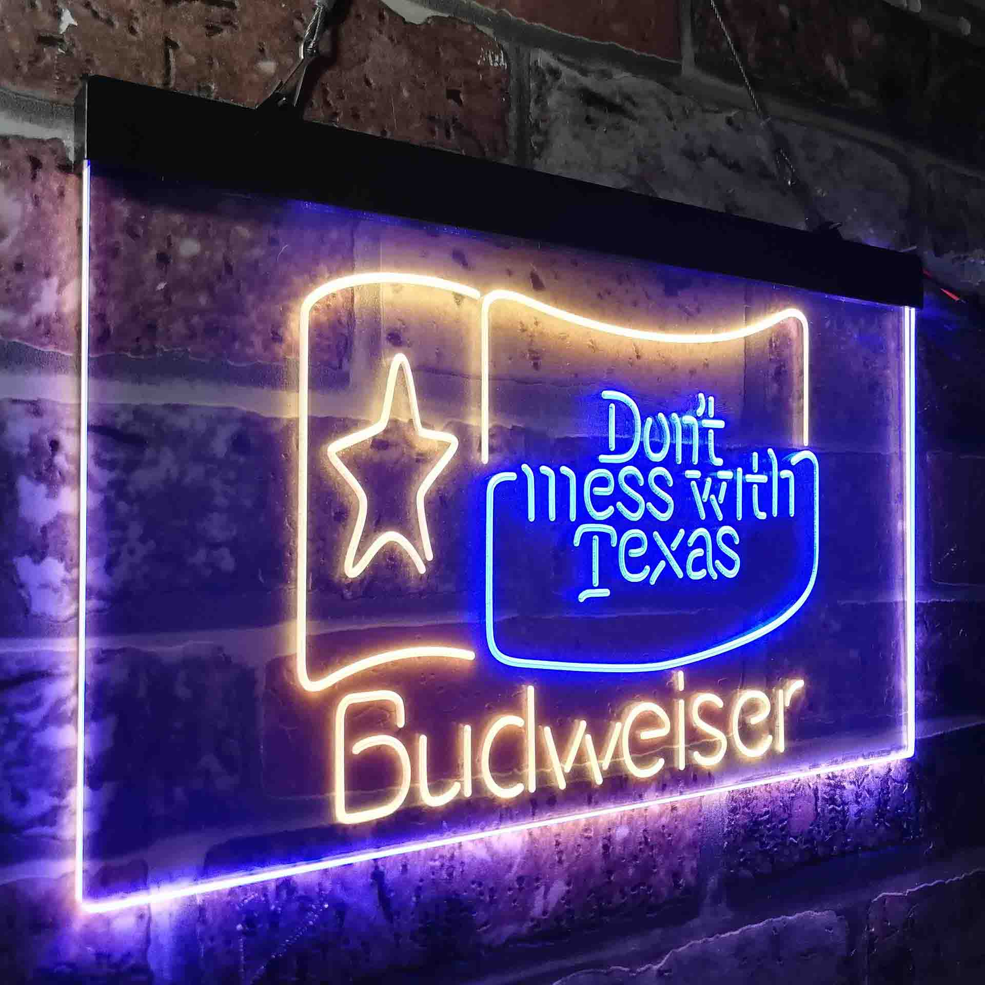 Budweiser Don't Mess with Texas Neon-Like LED Sign - Image 19