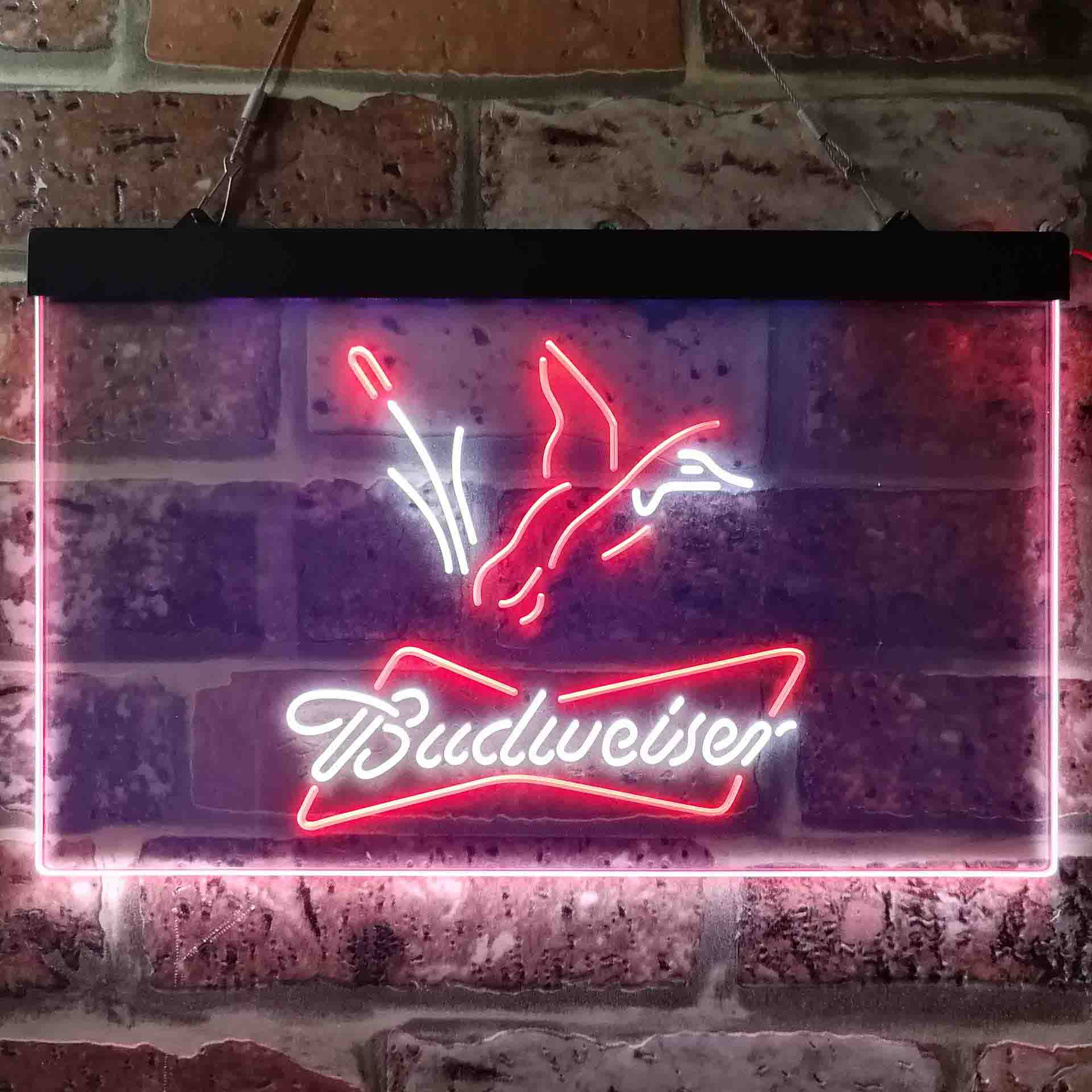 Budweiser Duck Hunting Home Bar Neon Light LED Sign - Image 10
