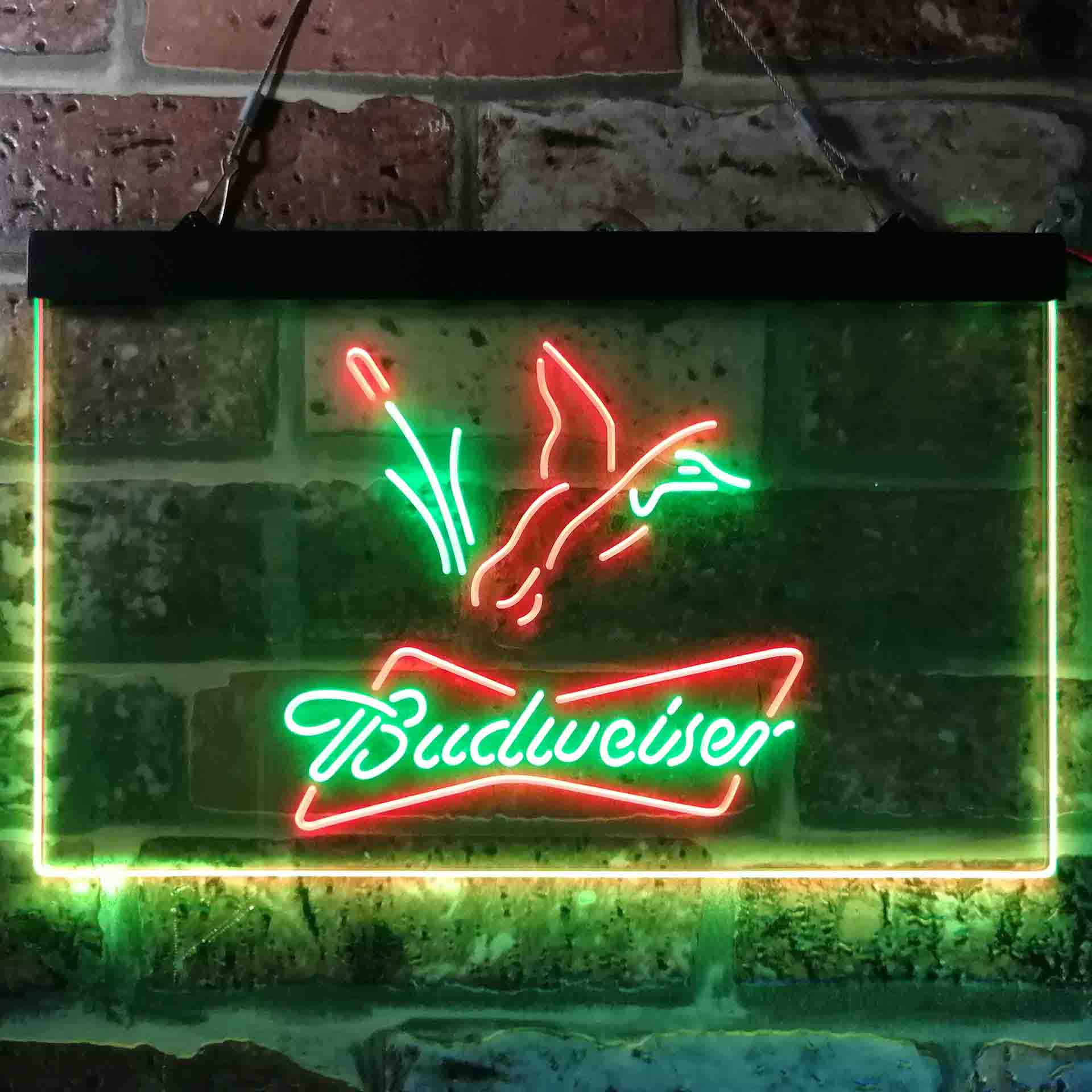 Budweiser Duck Hunting Home Bar Neon Light LED Sign - Image 12