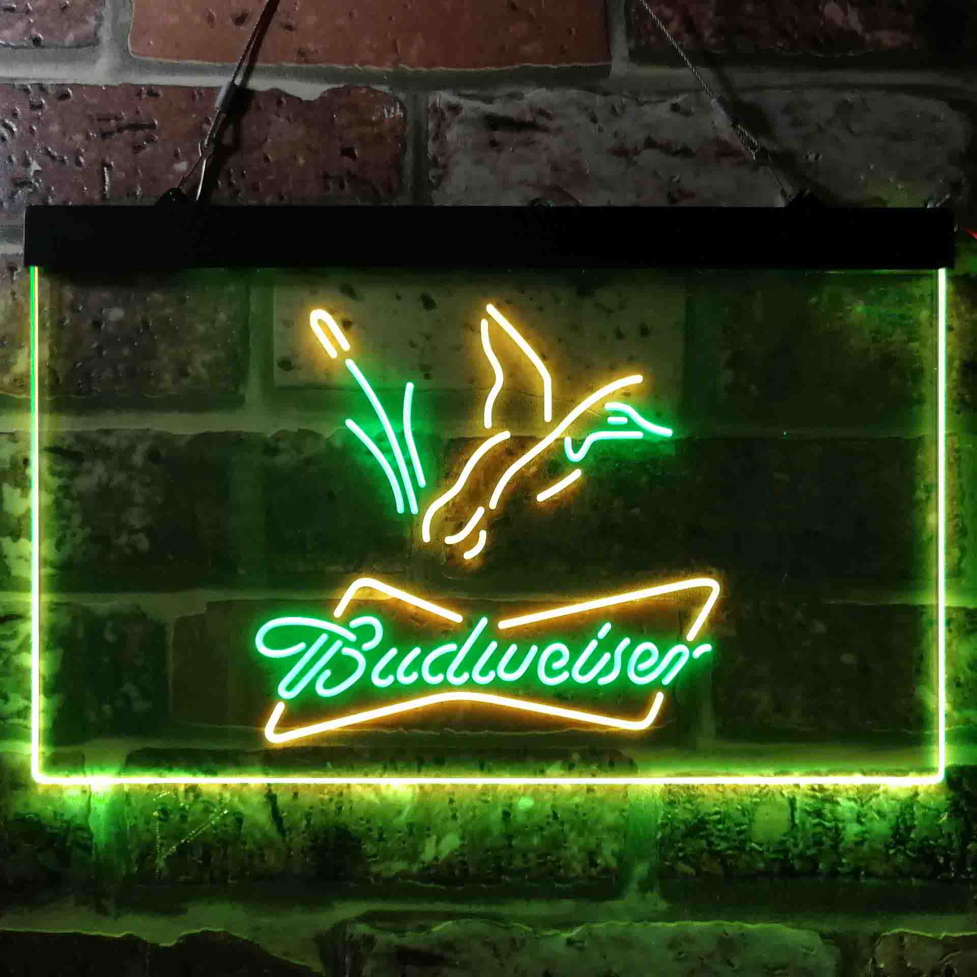 Budweiser Duck Hunting Home Bar Neon Light LED Sign - Image 3