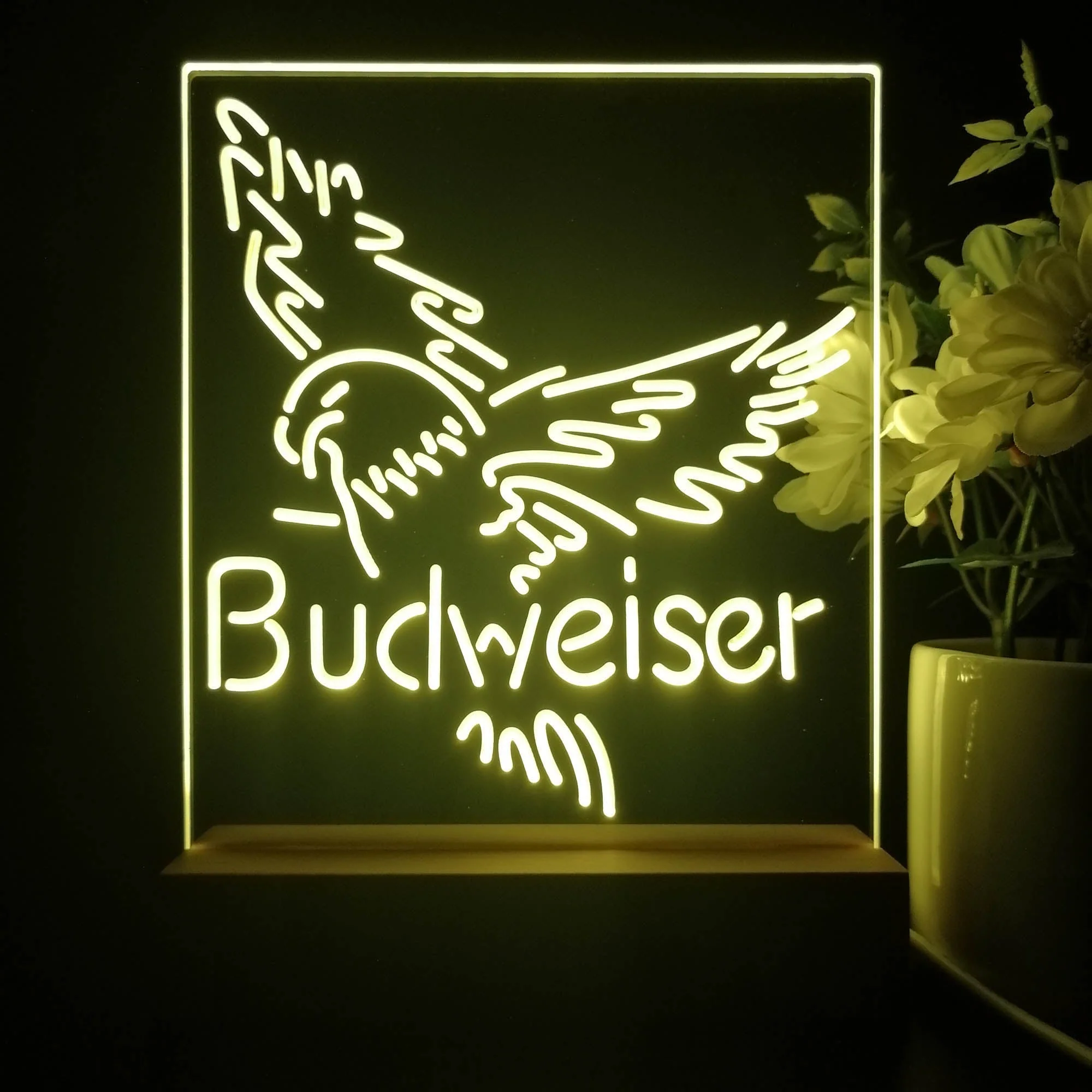 Budweiser Eagle 3D Illusion Night Light Desk Lamp - Image 3