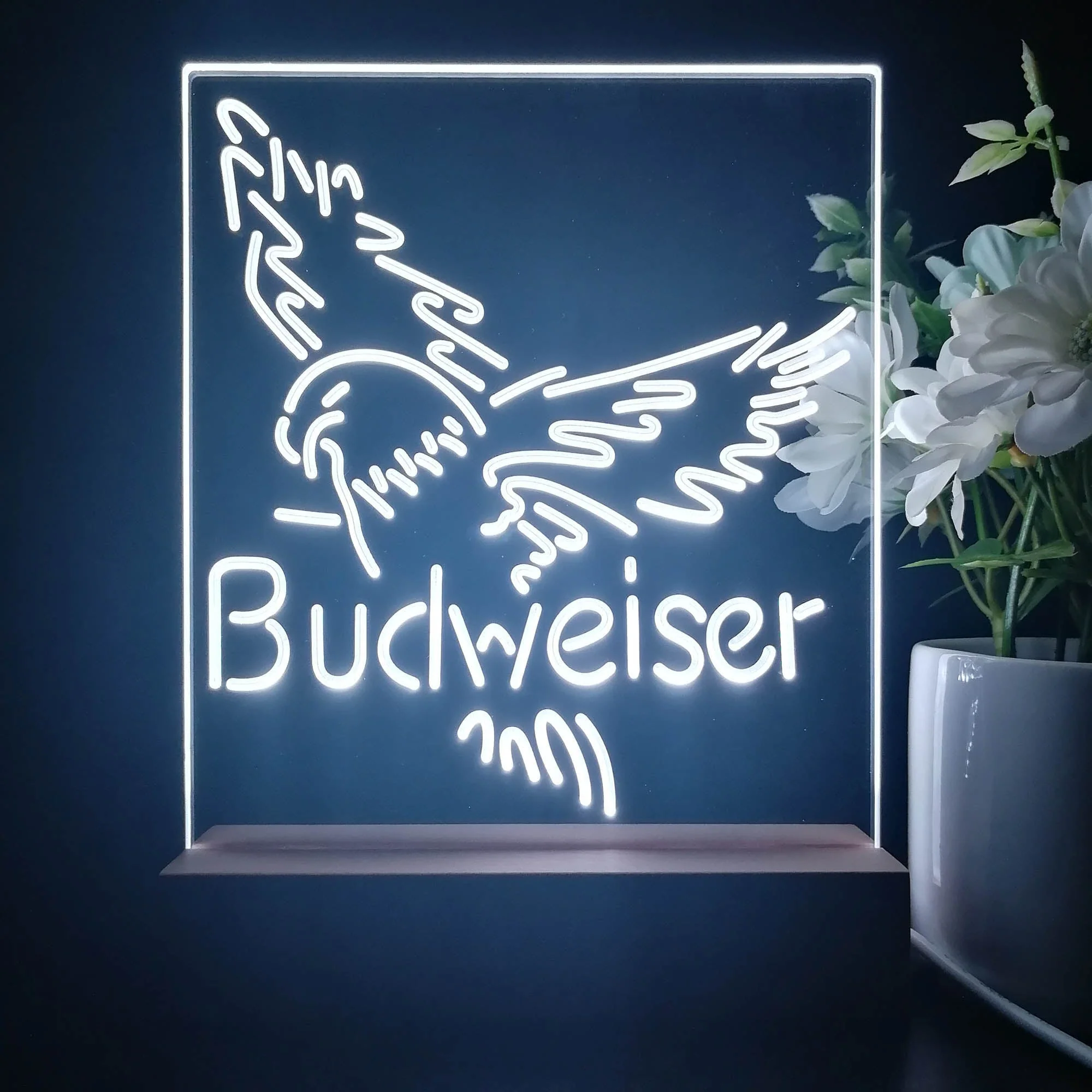 Budweiser Eagle 3D Illusion Night Light Desk Lamp - Image 4