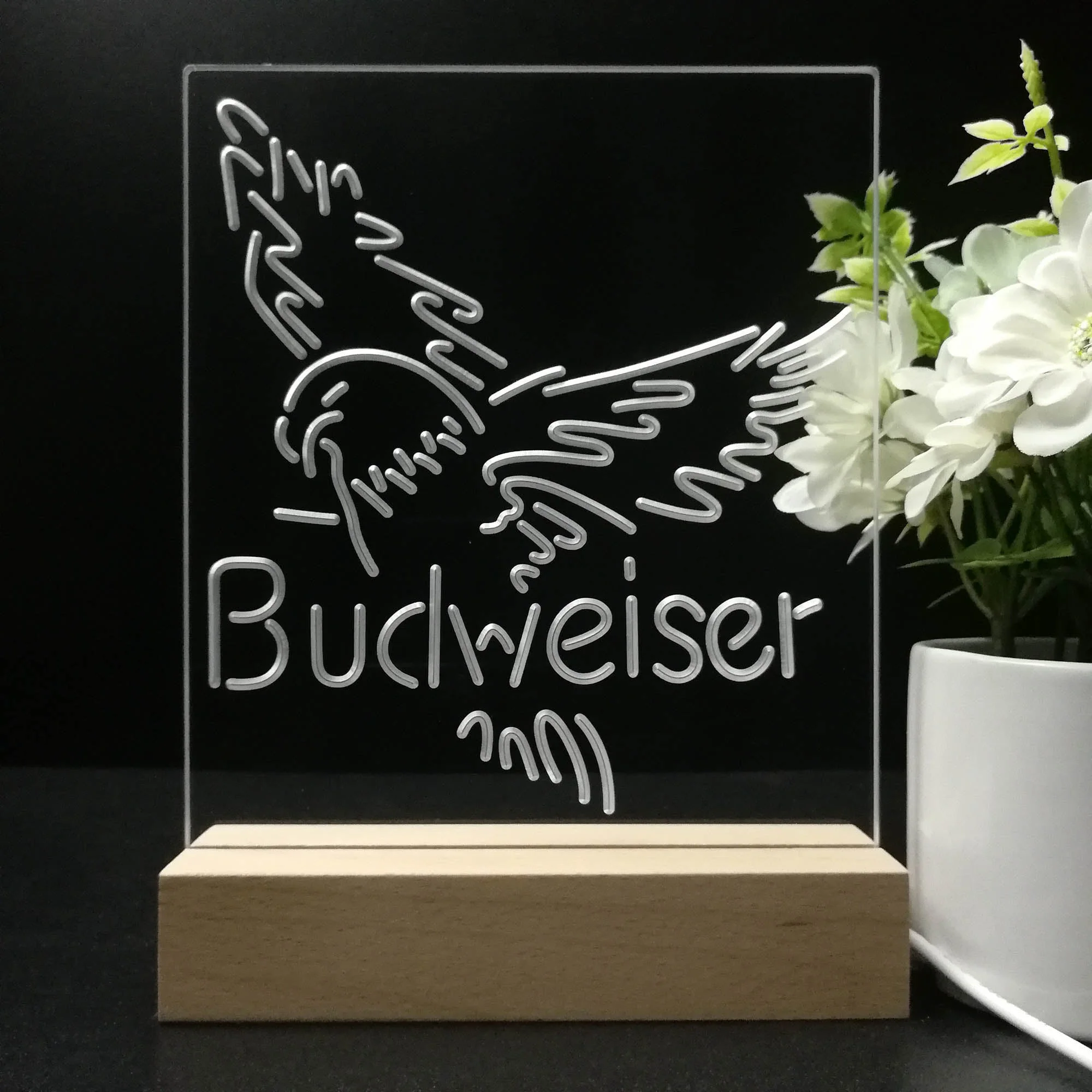 Budweiser Eagle 3D Illusion Night Light Desk Lamp - Image 8