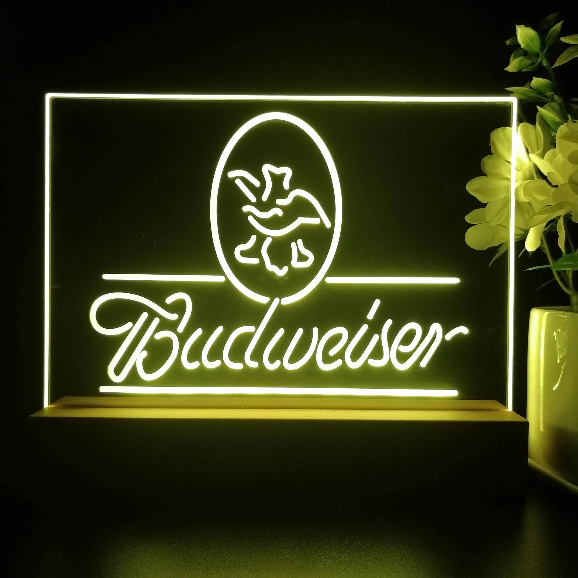 Budweiser Eagle US Beer Company Neon Sign Pub Bar Lamp - Image 3