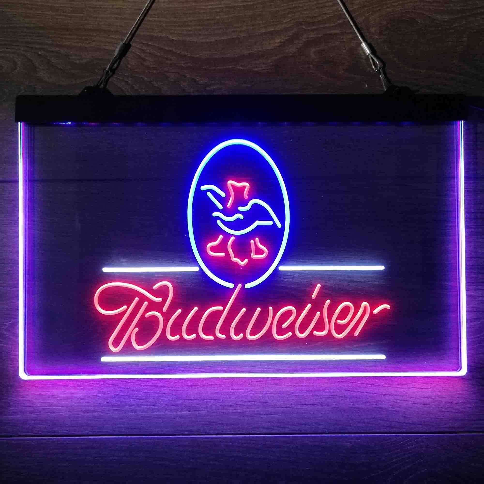 Budweiser Eagle US Beer Neon 3-Color LED Sign - Image 2