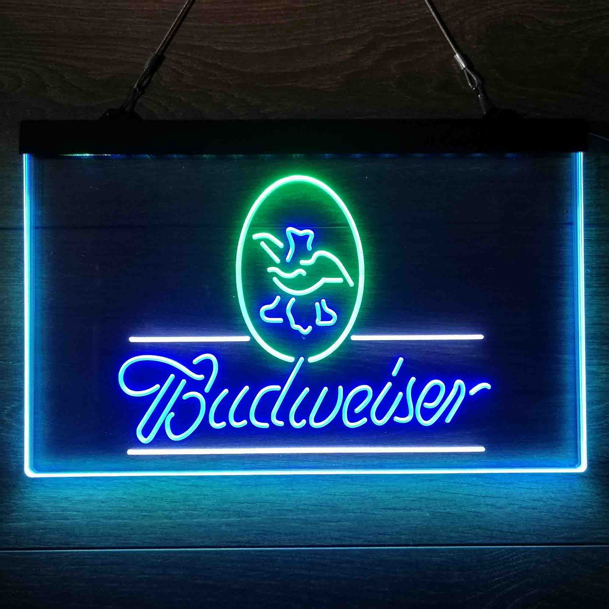 Budweiser Eagle US Beer Neon 3-Color LED Sign - Image 8