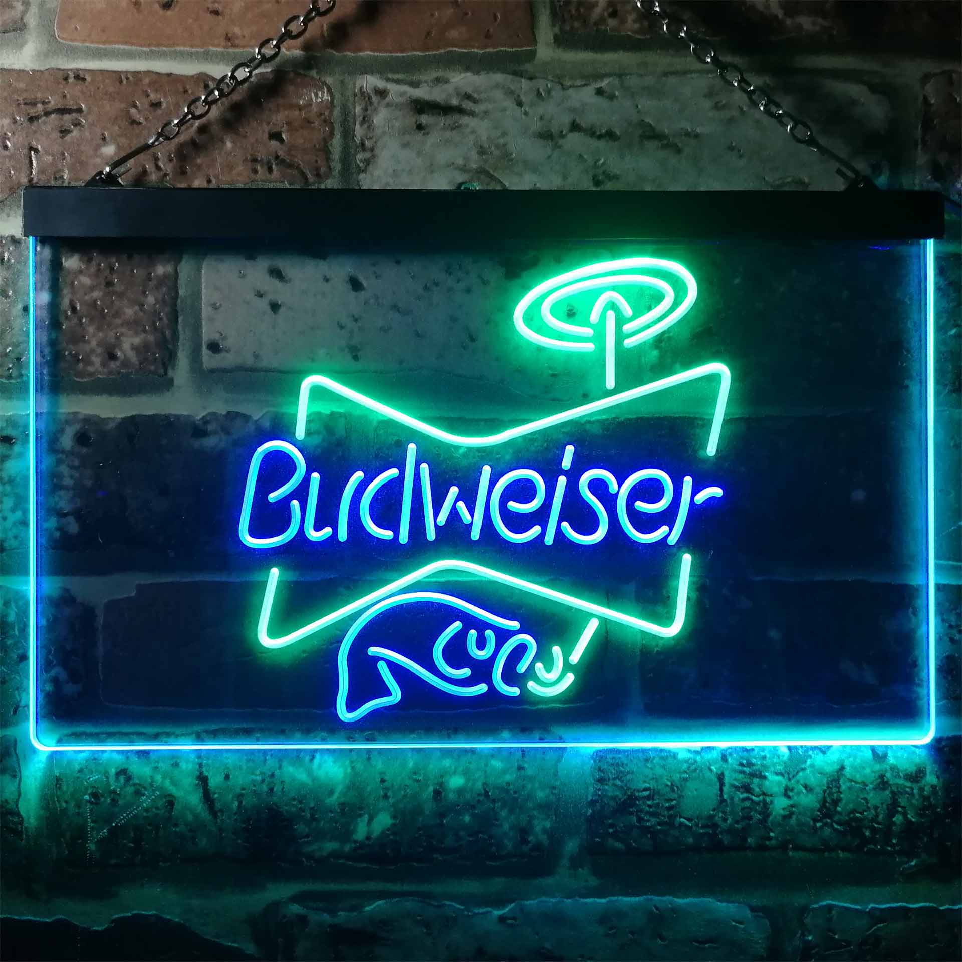 Budweiser Fish Home Bar Neon Light LED Sign - Image 10