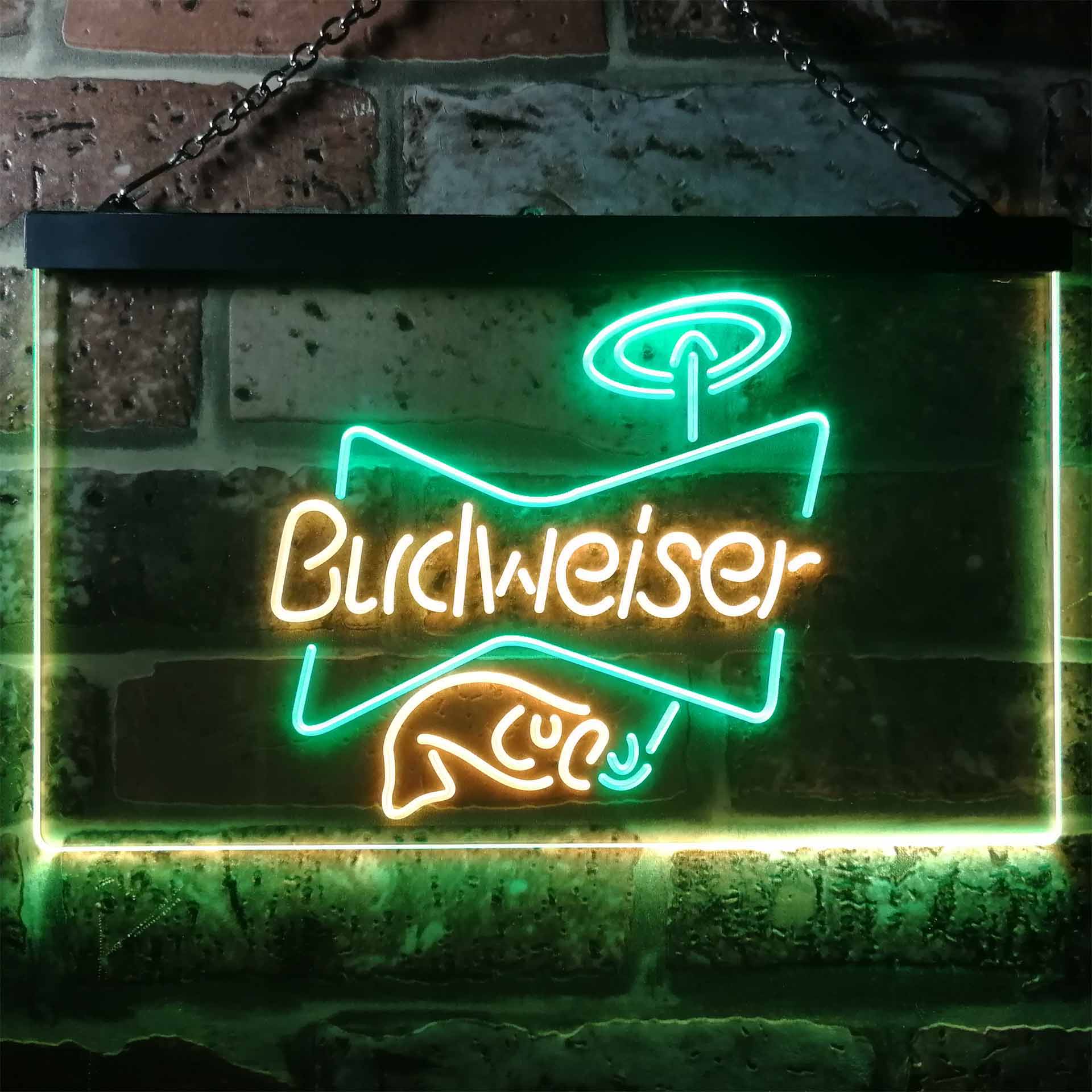 Budweiser Fish Home Bar Neon Light LED Sign - Image 7
