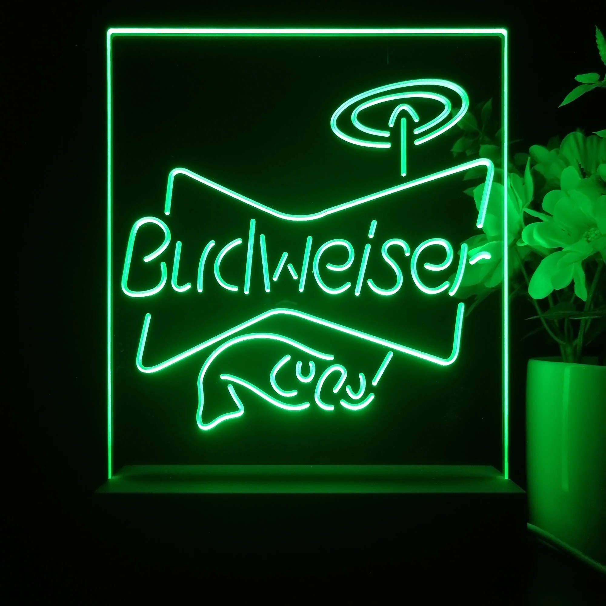 Budweiser Fish 3D Illusion Night Light Desk Lamp