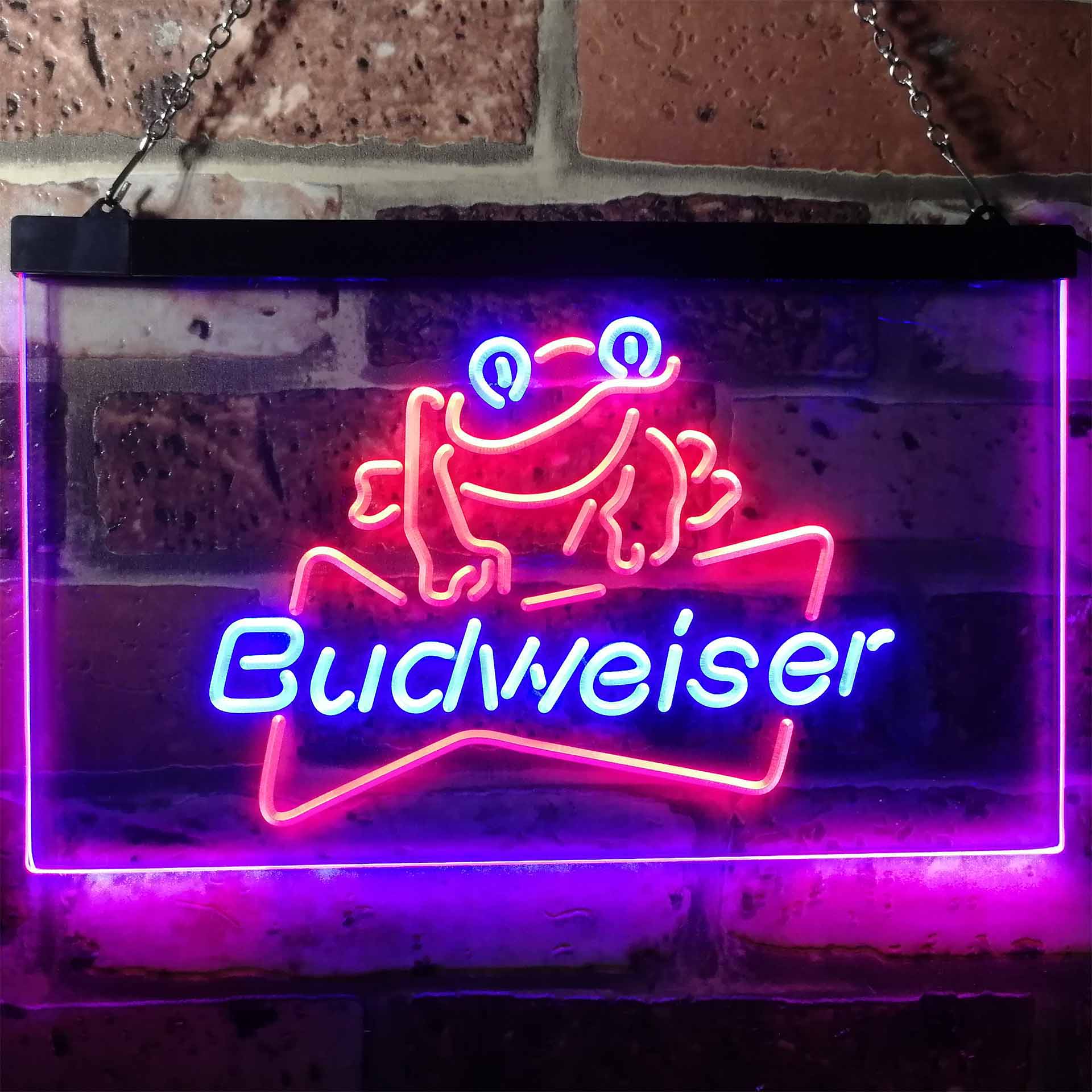 Budweiser Frog Decor Beer Bar Home Bar Neon Light LED Sign - Image 5