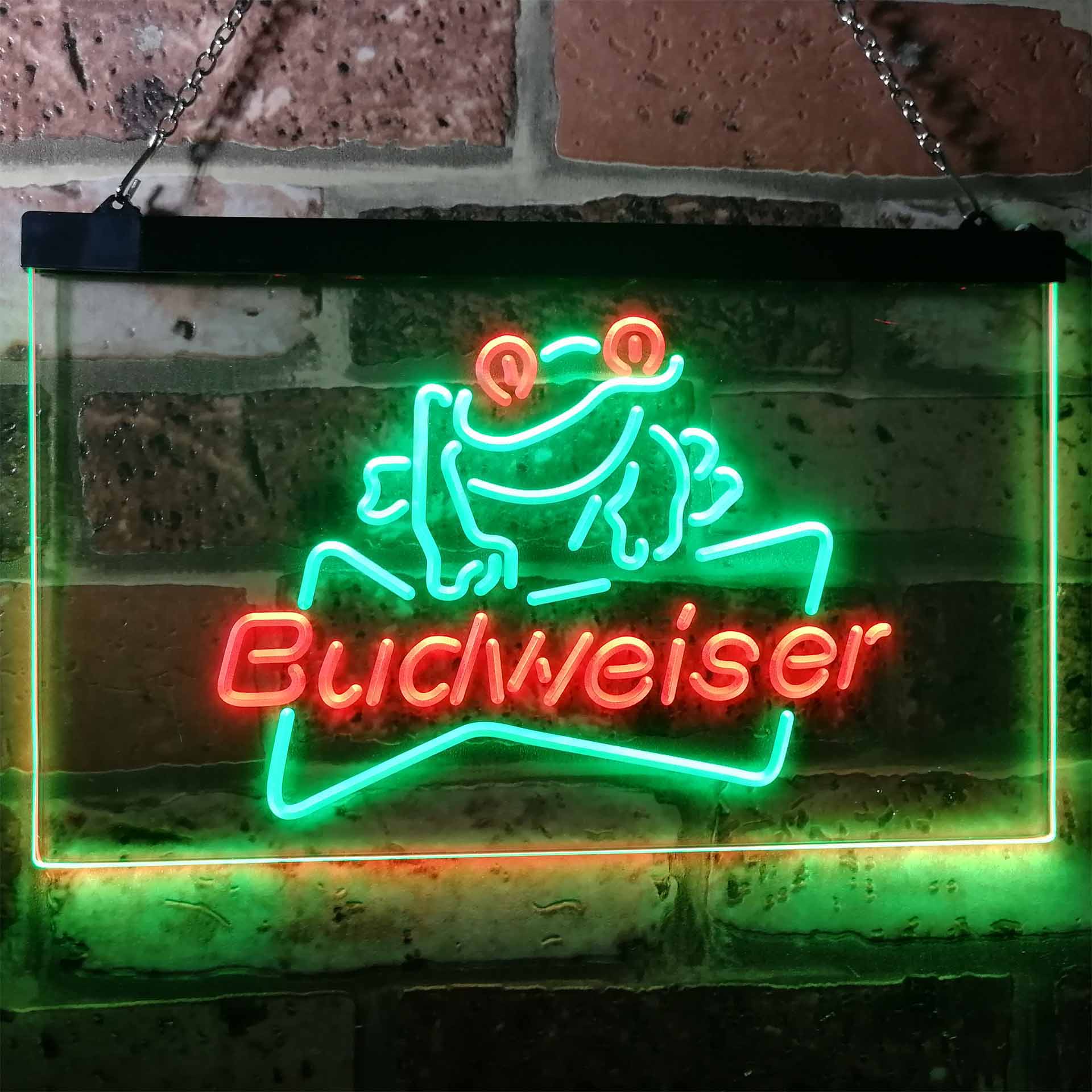 Budweiser Frog Decor Beer Bar Home Bar Neon Light LED Sign - Image 8