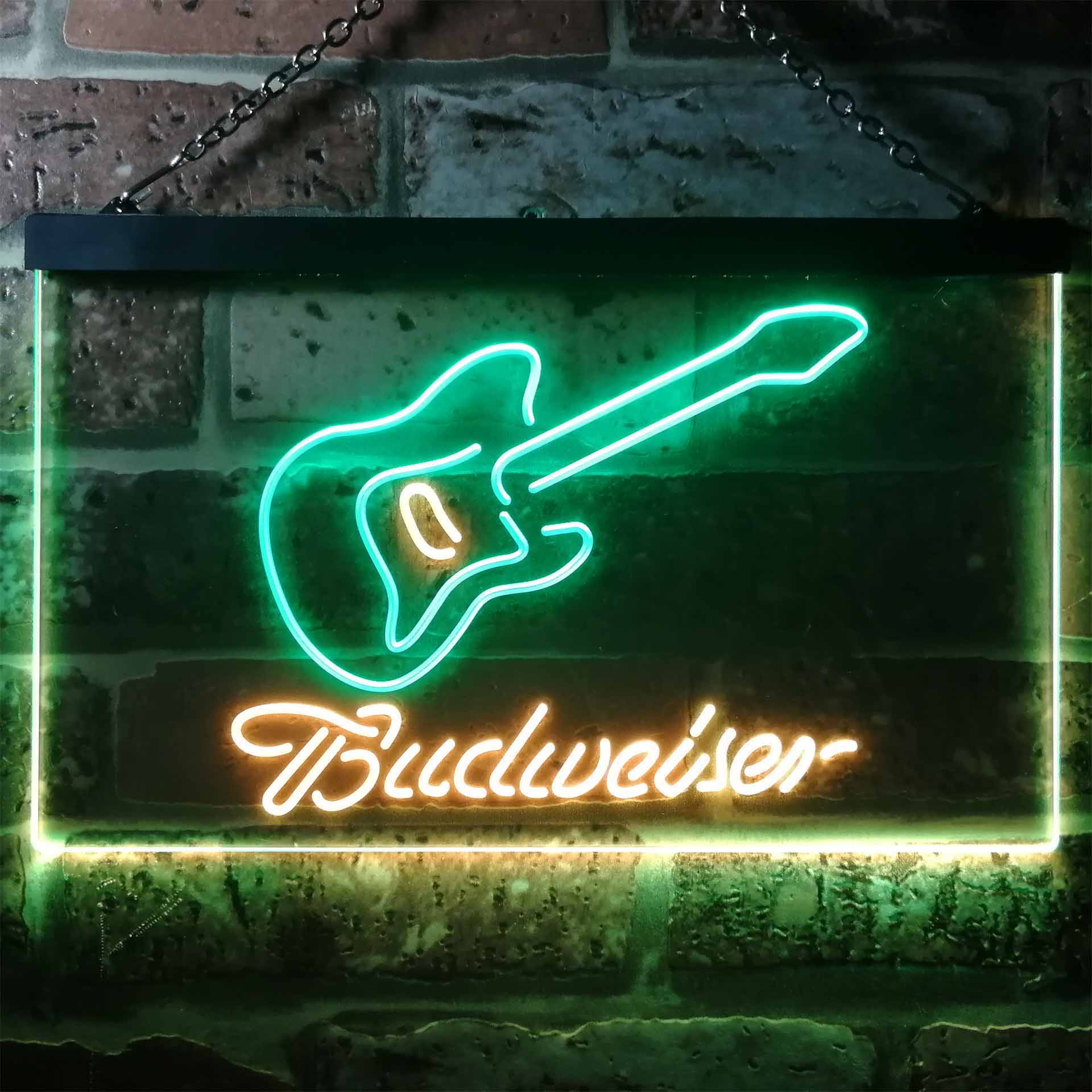 Budweiser Guitar Home Bar Neon Light LED Sign - Image 10