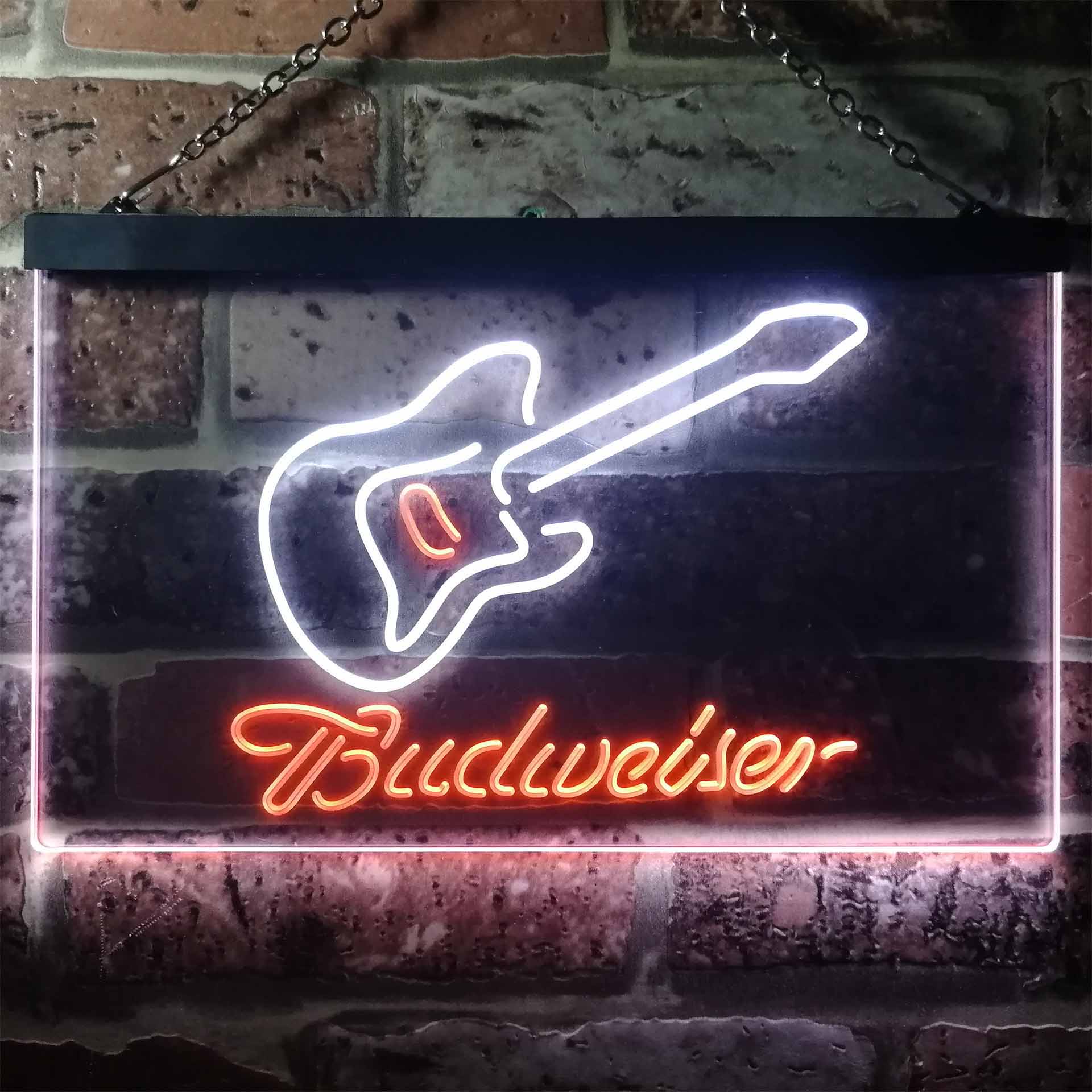 Budweiser Guitar Home Bar Neon Light LED Sign - Image 4