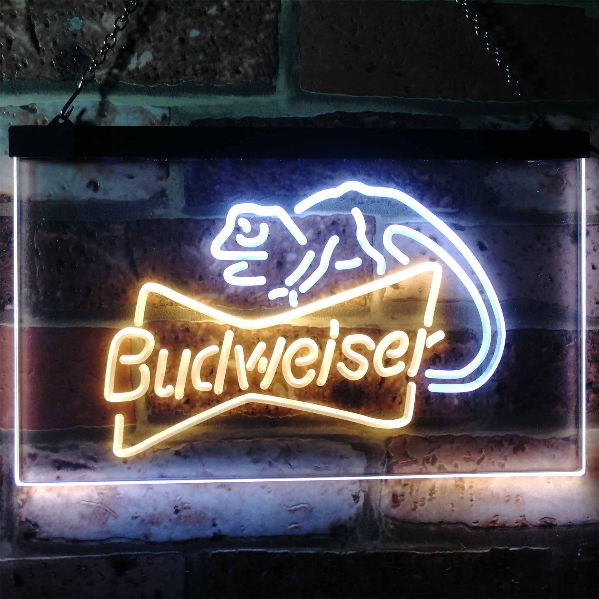 Budweiser Lizard Beer Bar Home Bar Neon Light LED Sign - Image 12