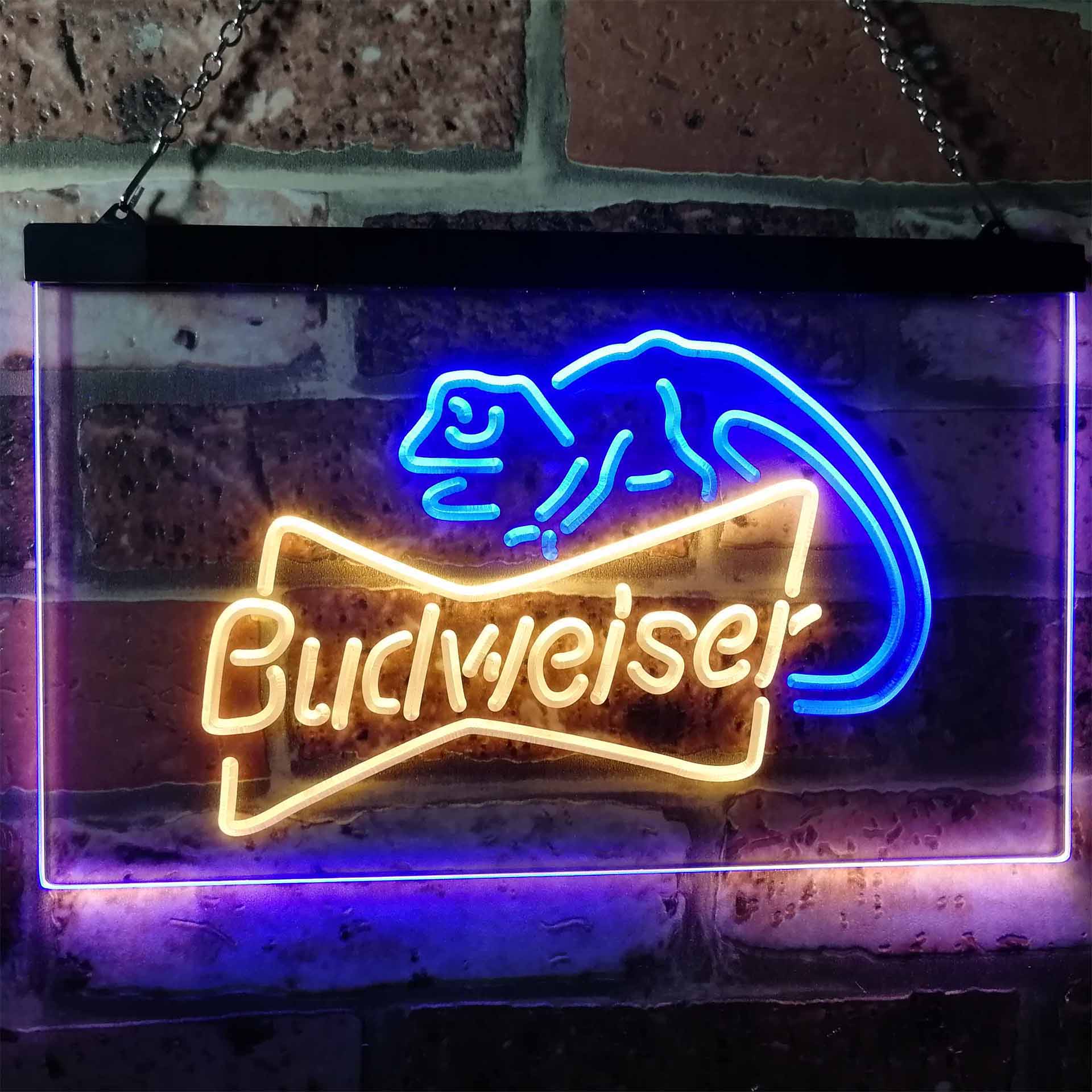 Budweiser Lizard Beer Bar Home Bar Neon Light LED Sign - Image 3