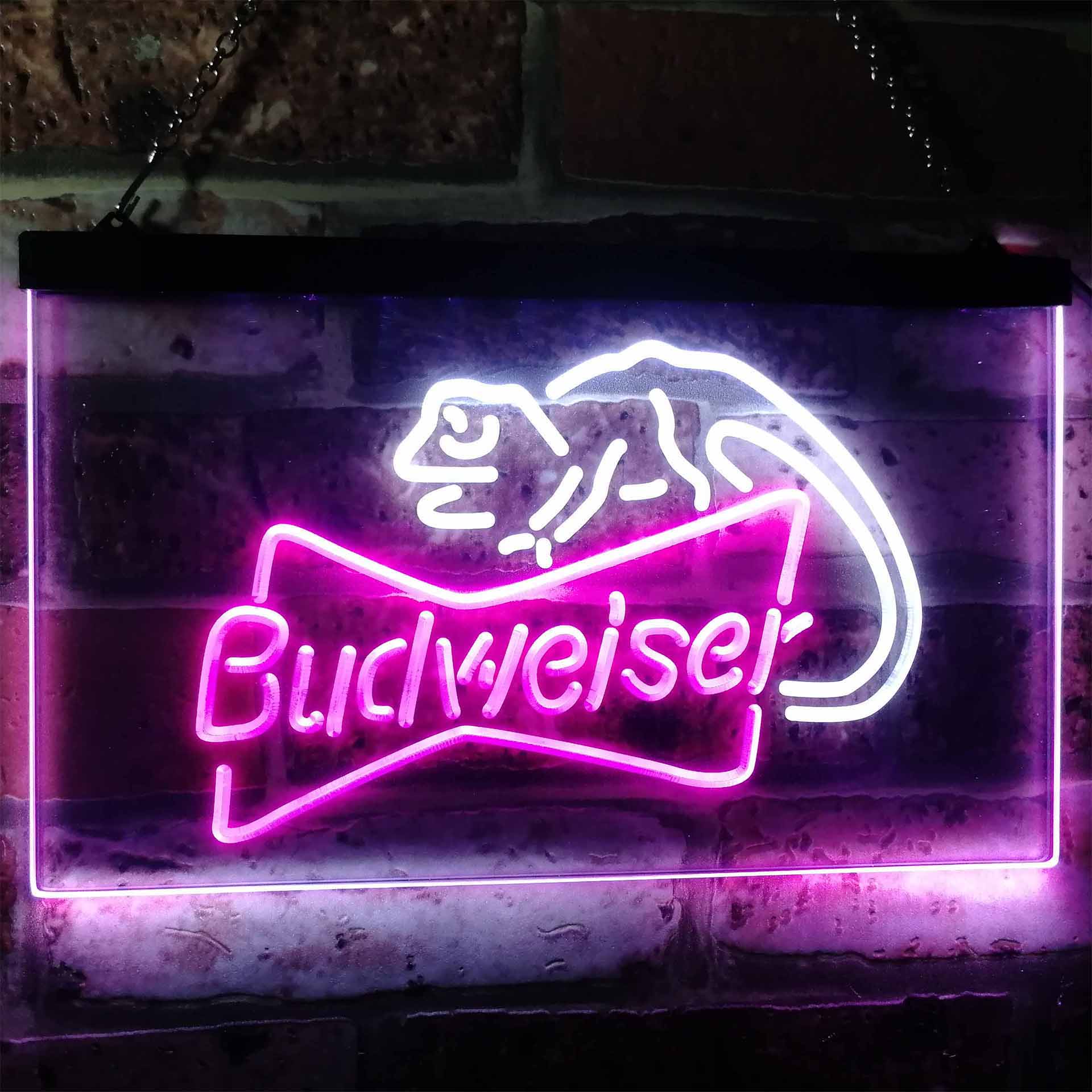 Budweiser Lizard Beer Bar Home Bar Neon Light LED Sign - Image 5